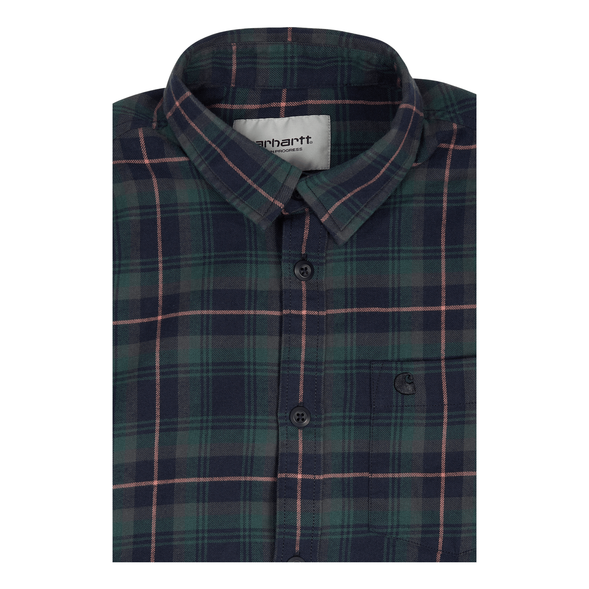 Carhartt WIP L/s Lermond Shirt Lermond Check, Juniper / Dark