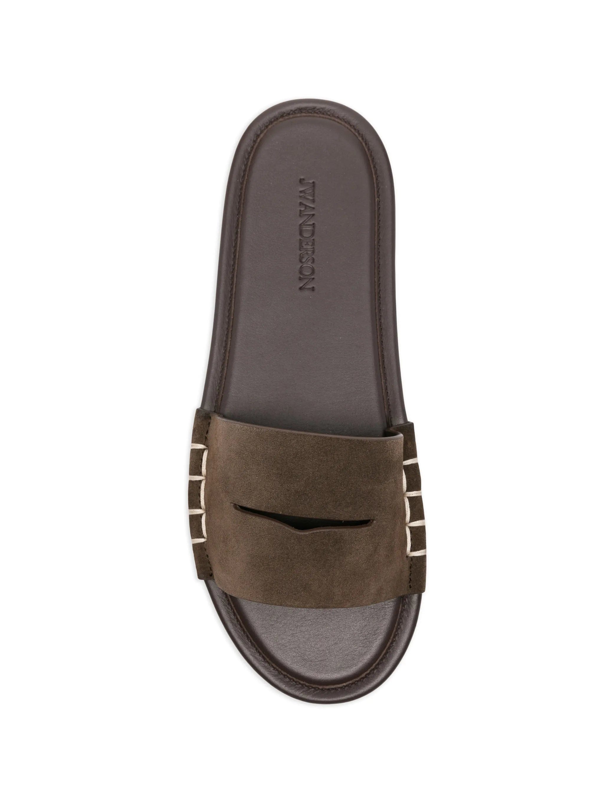 JW Anderson cut - out detailing flat sandals