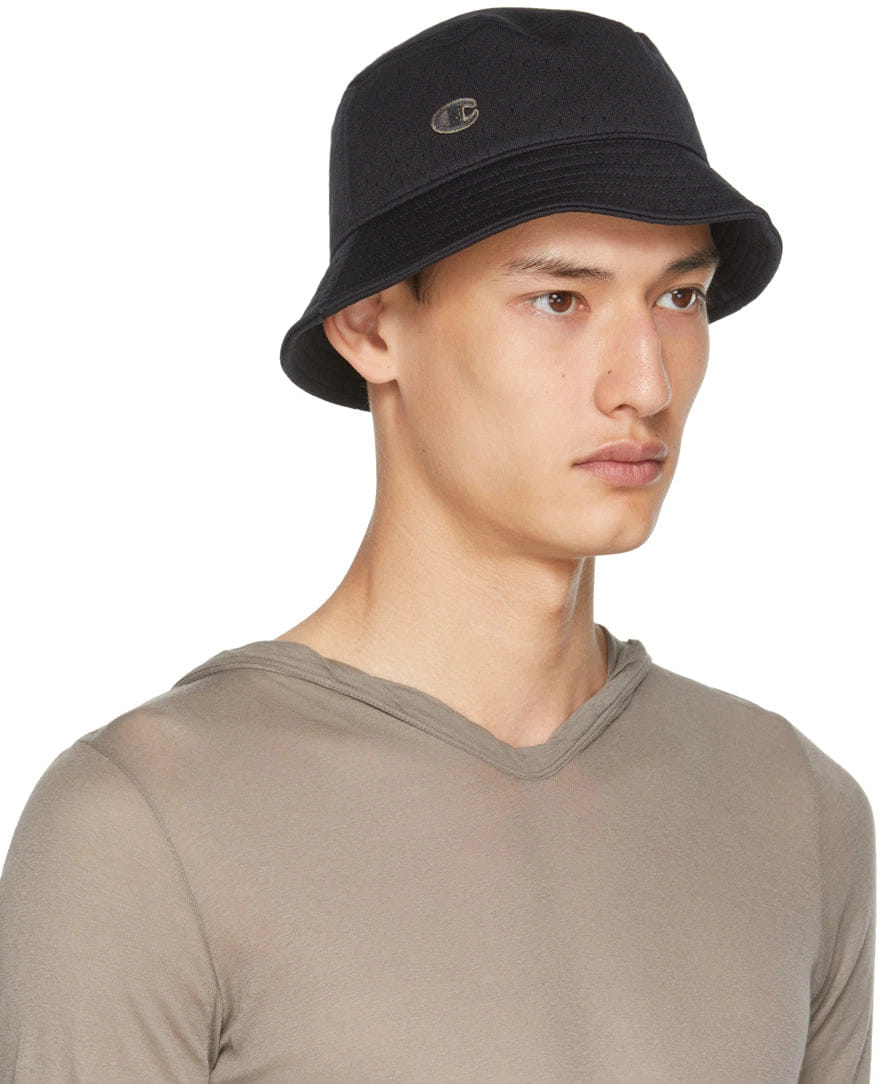 Rick Owens x Champion Gilligan Hat Eco Mesh Black