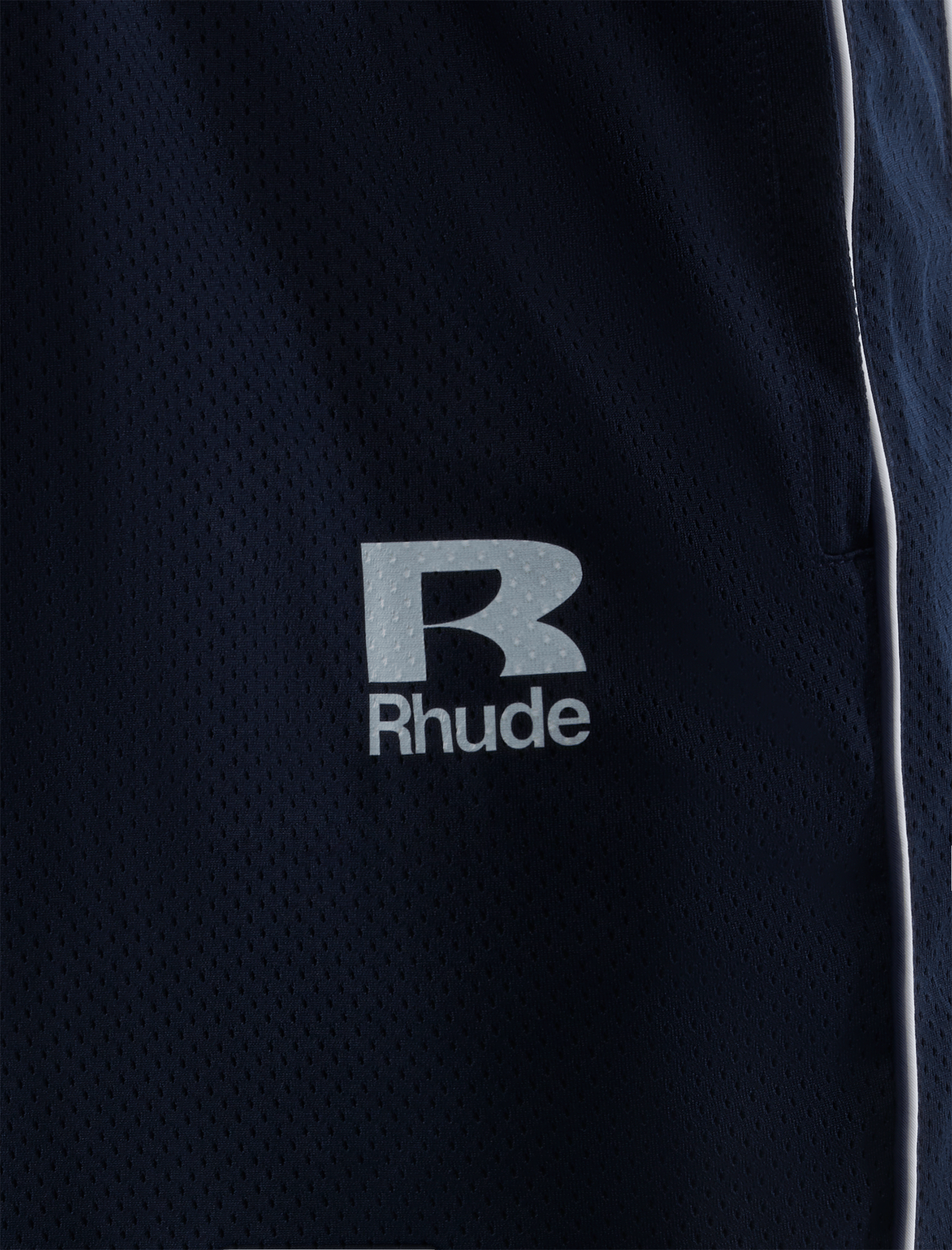 RHUDE MESH PIPING PARACHUTE TRACK PANT