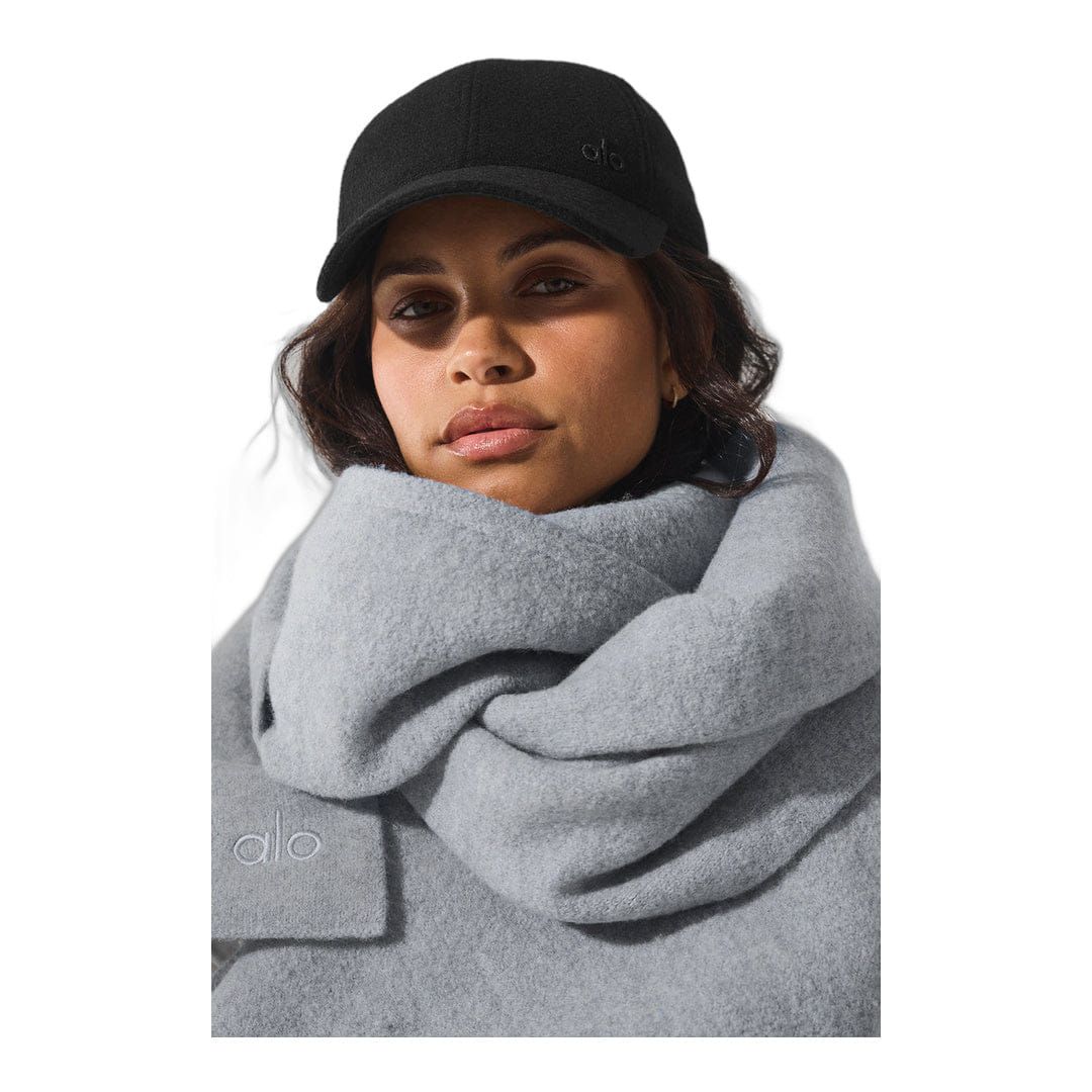 ALO Yoga alo Merino Wool Oversized Scarf - Hazy Heather Grey