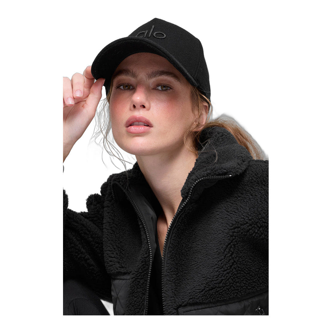 ALO Yoga alo Wool Blend District Trucker Hat - Black