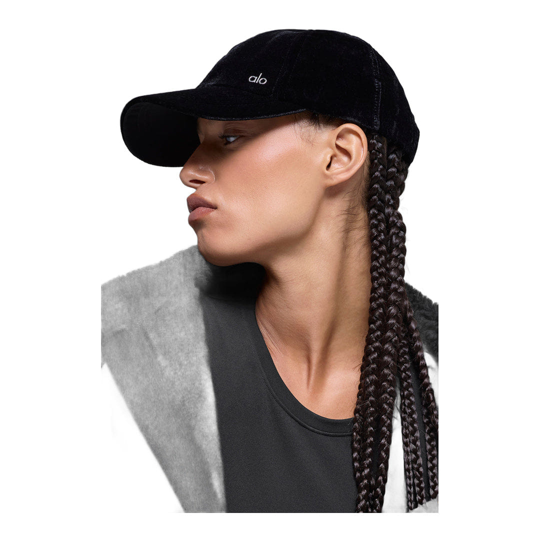 ALO Yoga alo Velvet Off - Duty Cap - Black