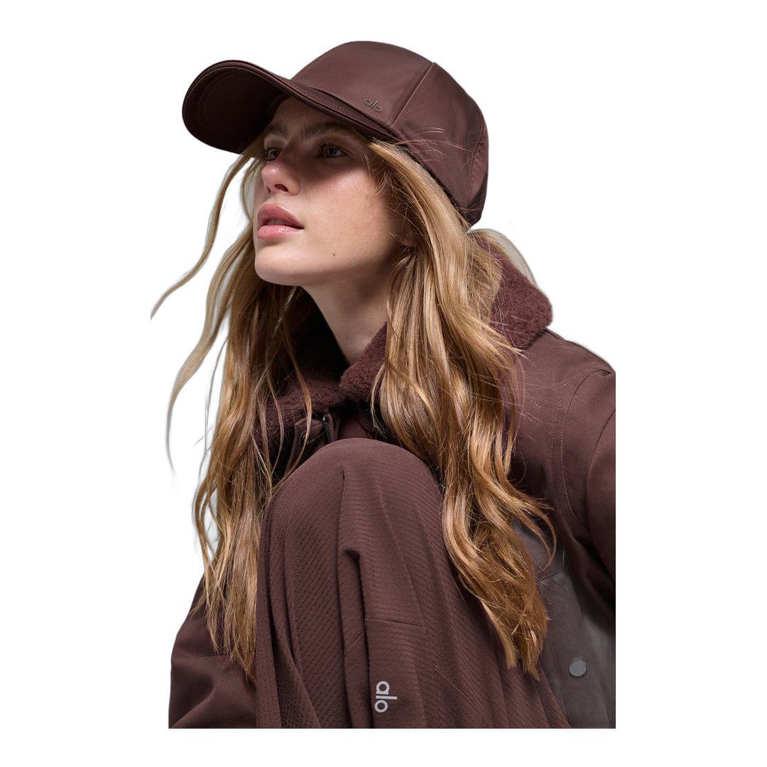 ALO Yoga alo Satin Off - Duty Cap - Brownstone