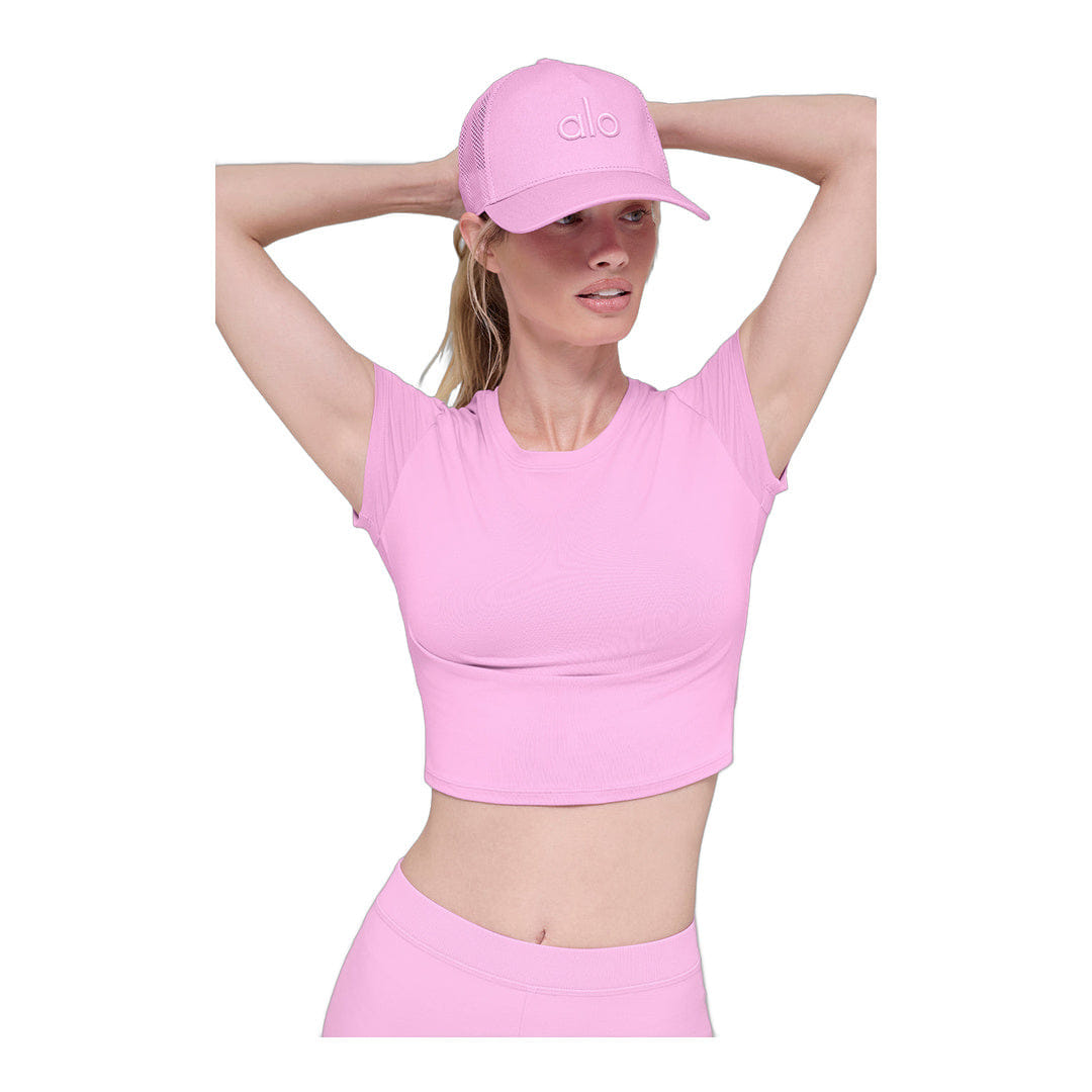 ALO Yoga alo District Trucker Hat - Candy Heart Pink