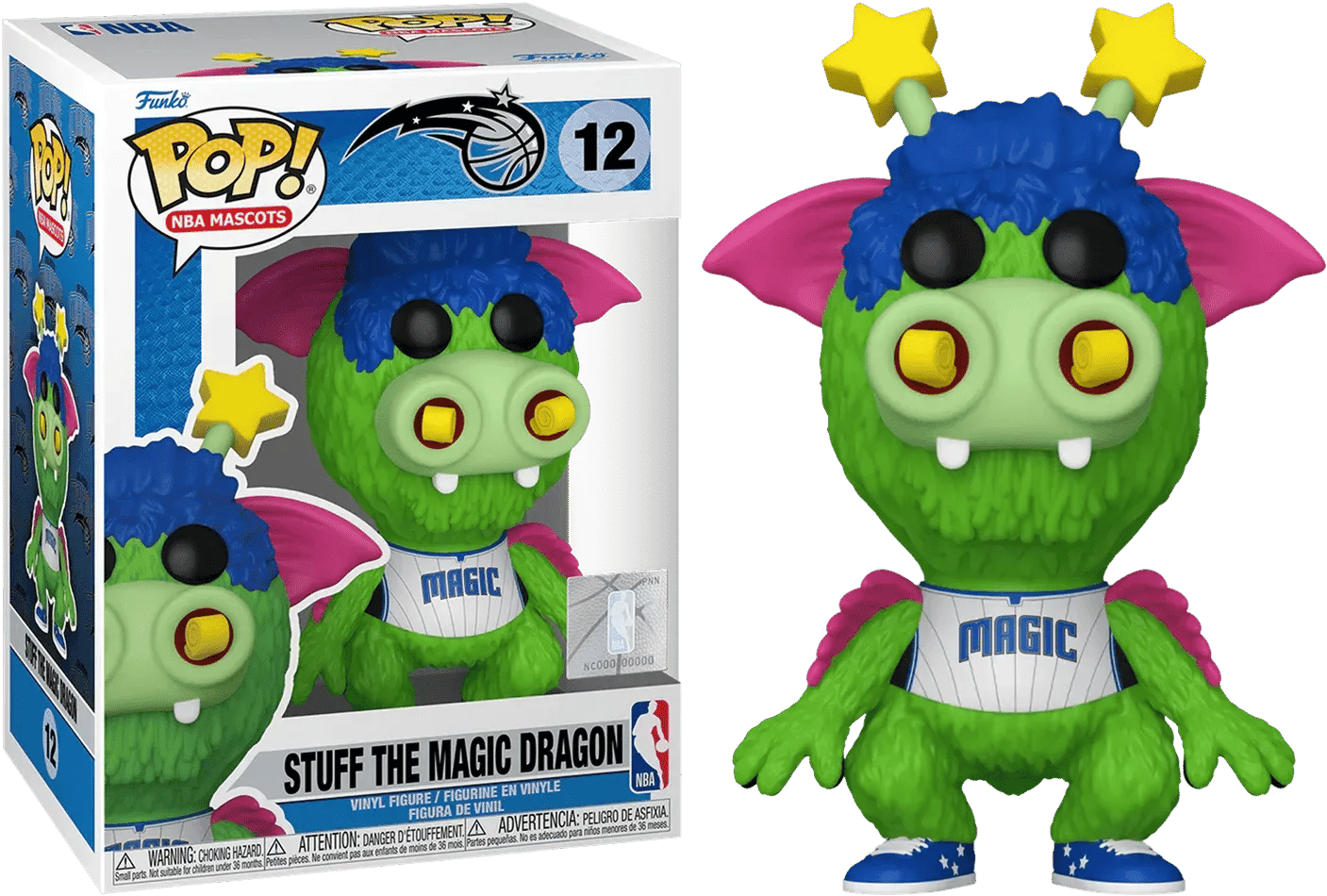 Funko NBA Basketball: Mascots - Stuff the Magic Dragon Orlando Magic Pop! Vinyl