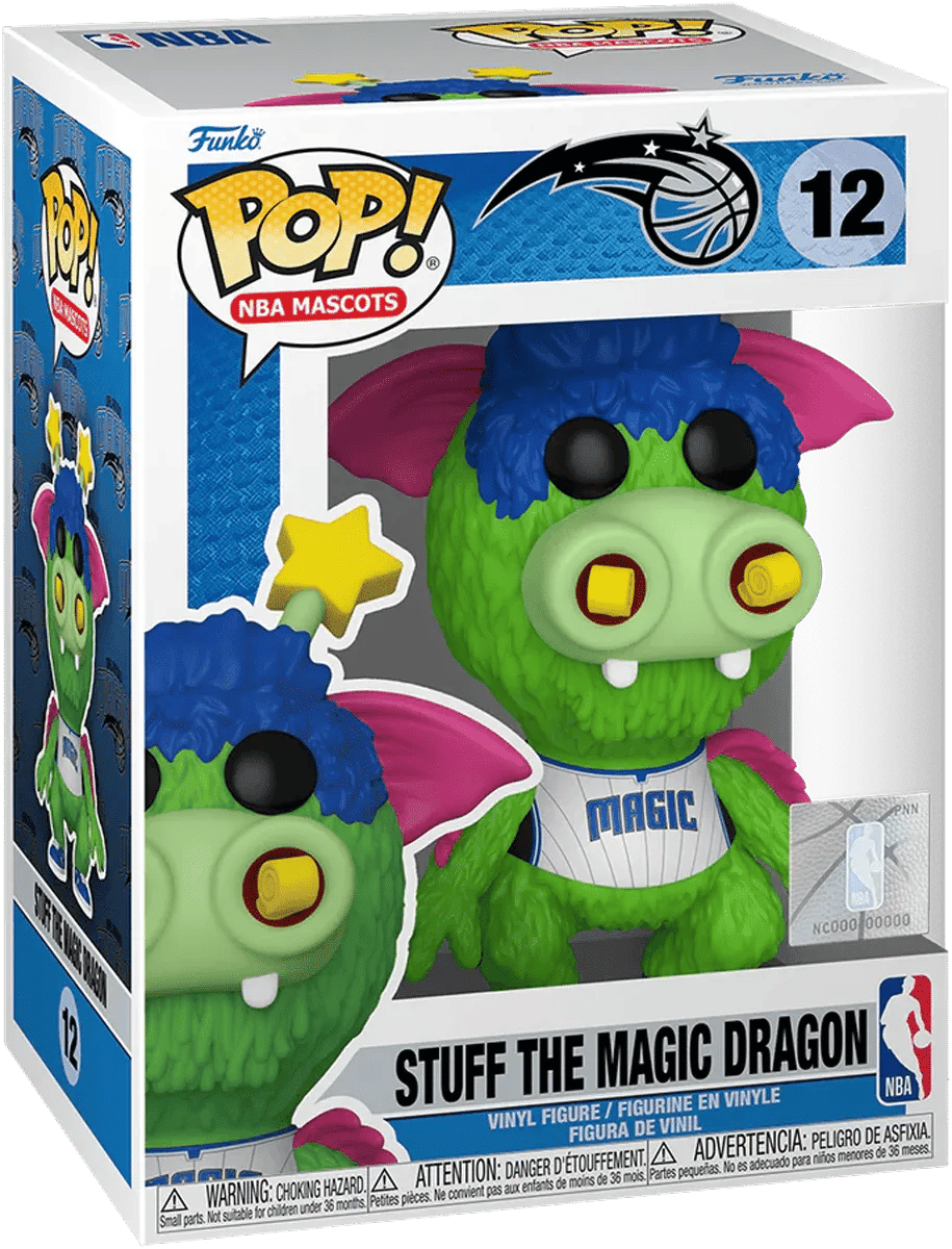 Funko NBA Basketball: Mascots - Stuff the Magic Dragon Orlando Magic Pop! Vinyl