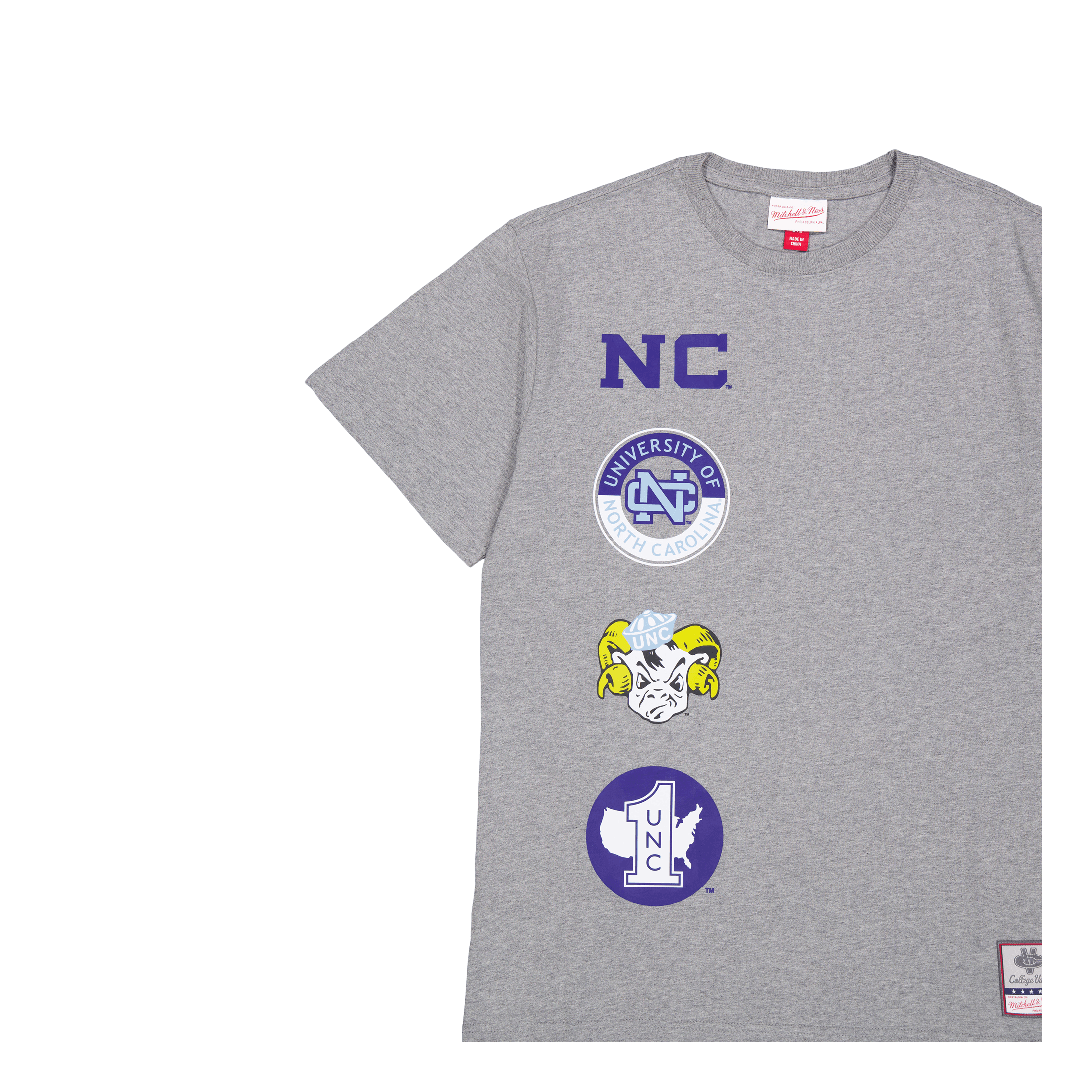 Mitchell & Ness M&n City Collection S/s T-Shirt Grey Heather