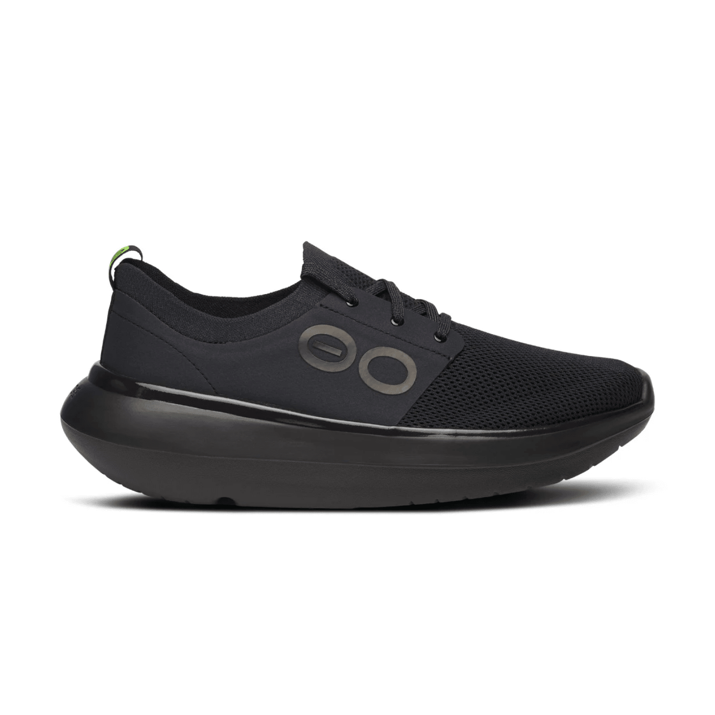 Oofos Stride Lace - Up Shoe Black