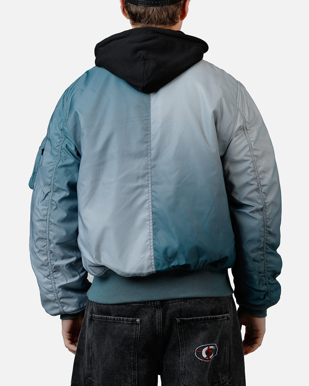 ALPHA Industries Gradient Washed Flight Jacket Blue