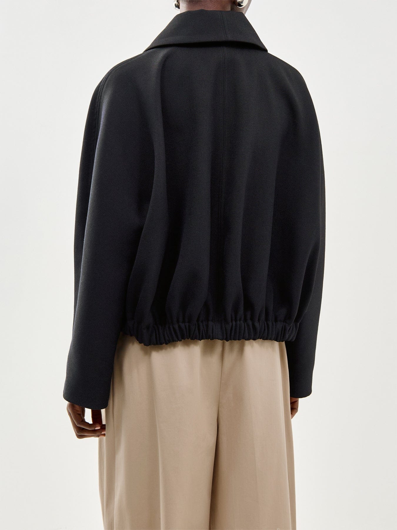 Victoria Beckham Arden Bomber Jacket Black
