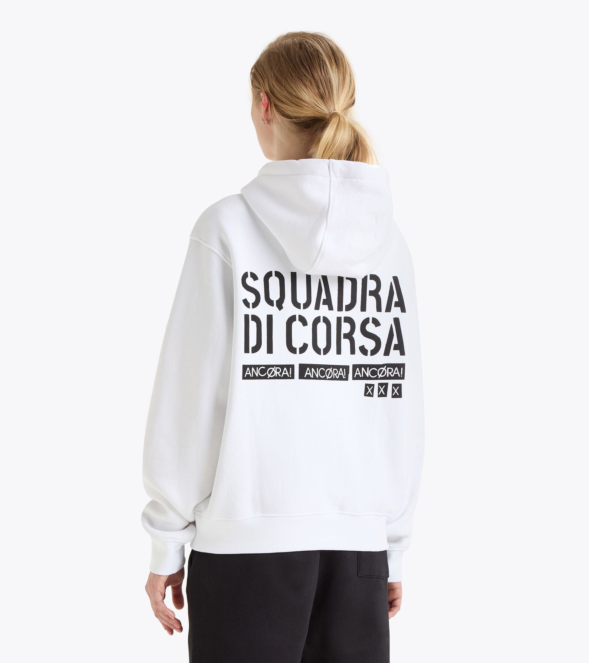 Diadora Hoodie Sqdc Optical White
