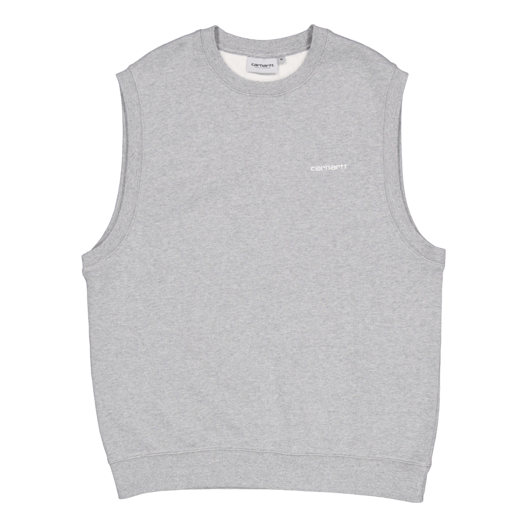 Carhartt WIP Script Vest Sweat Grey Heather / White