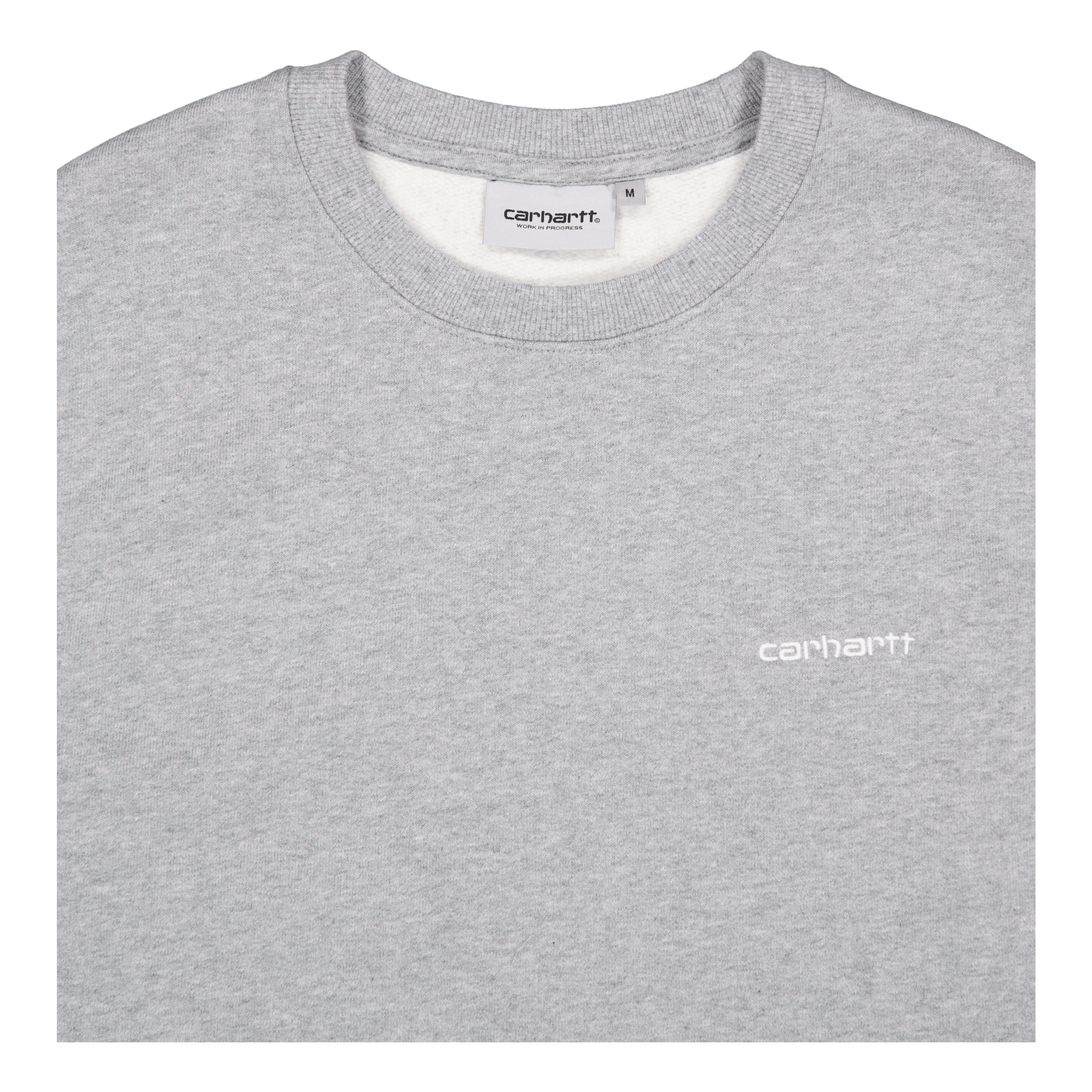 Carhartt WIP Script Vest Sweat Grey Heather / White