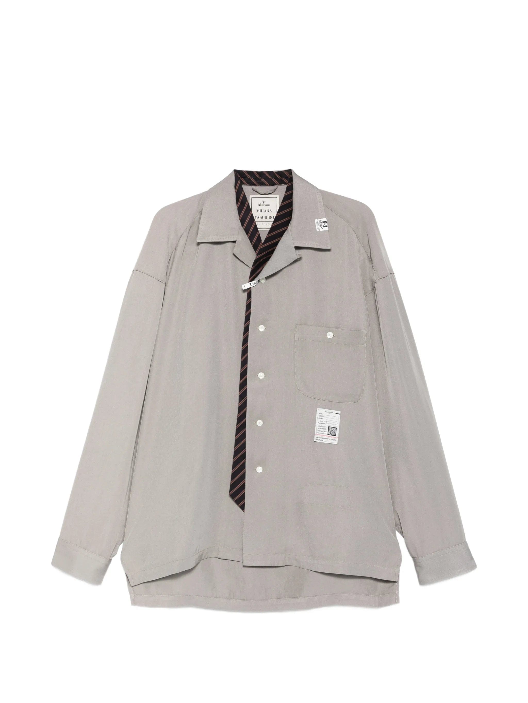 Maison Mihara Yasuhiro logo - patch shirt