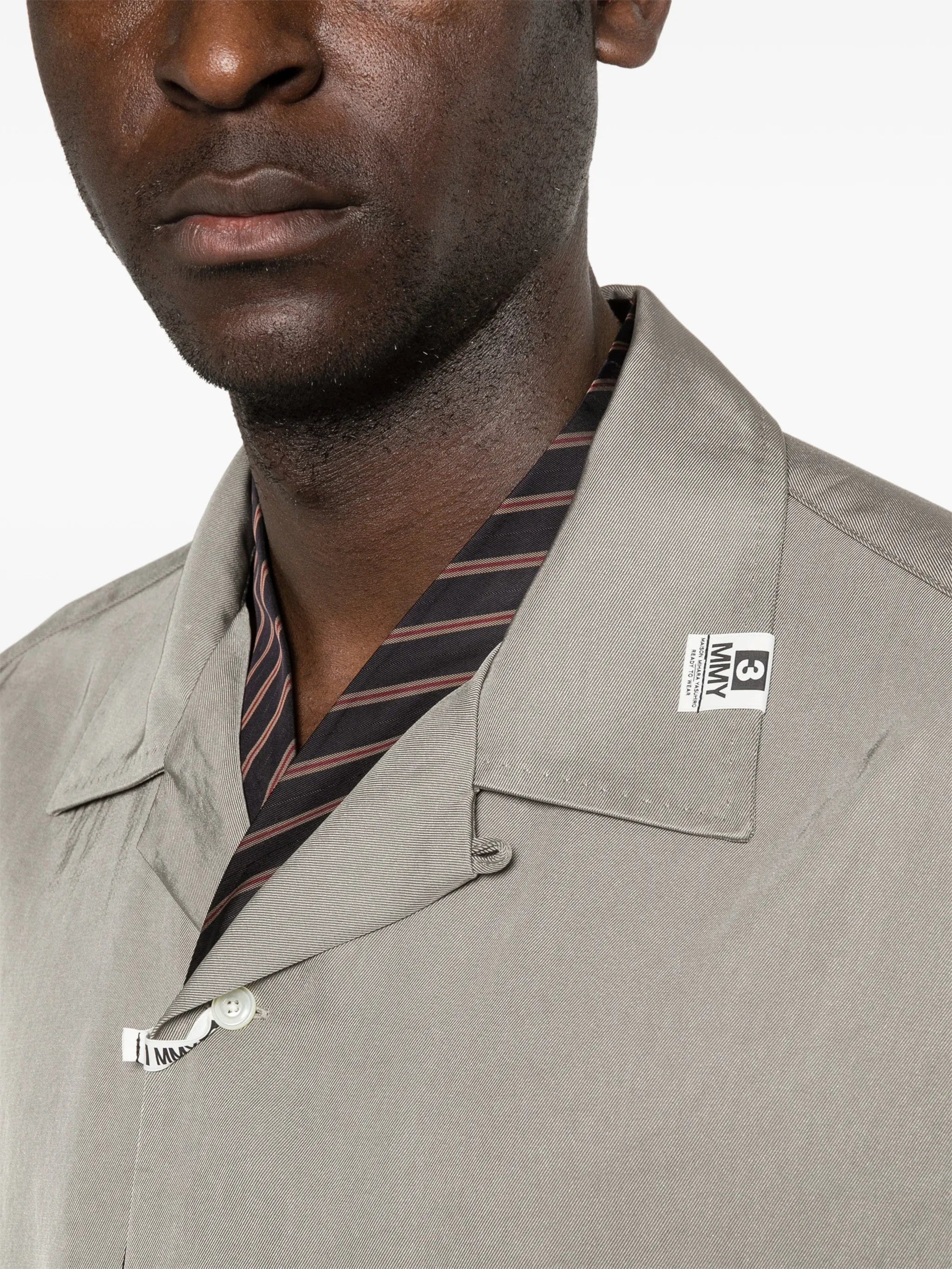 Maison Mihara Yasuhiro logo - patch shirt