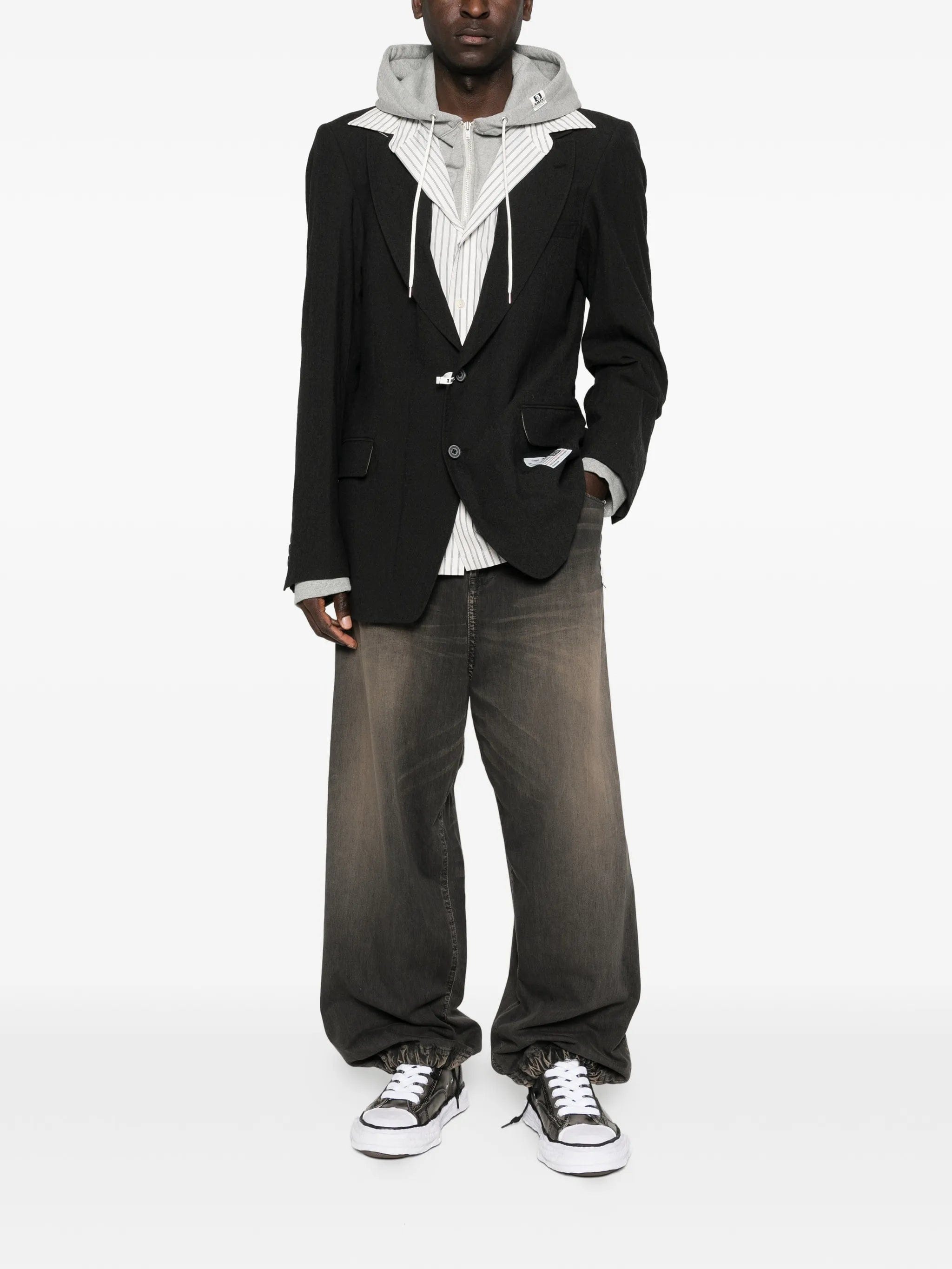 Maison Mihara Yasuhiro drawstring light wide jeans