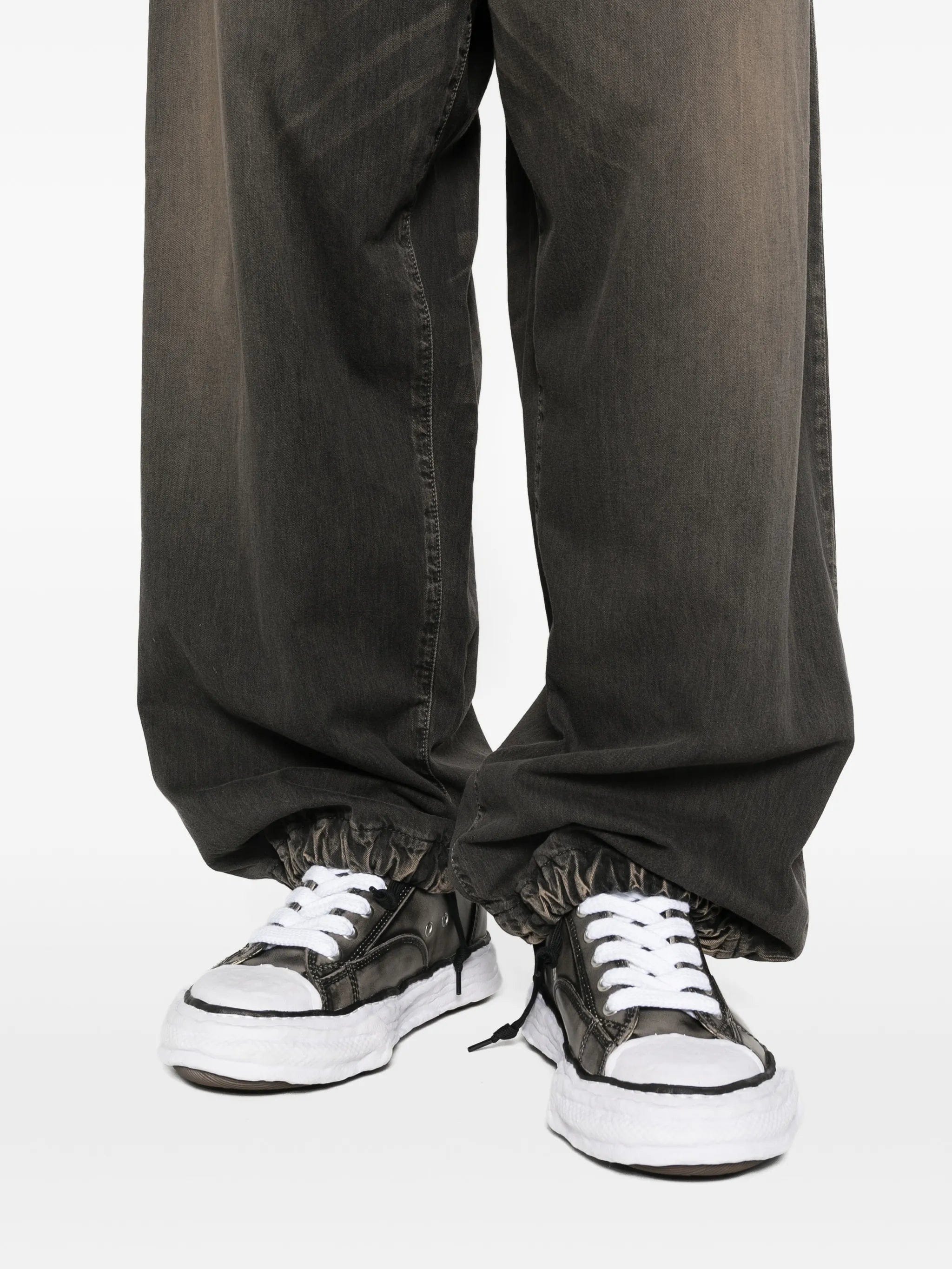 Maison Mihara Yasuhiro drawstring light wide jeans