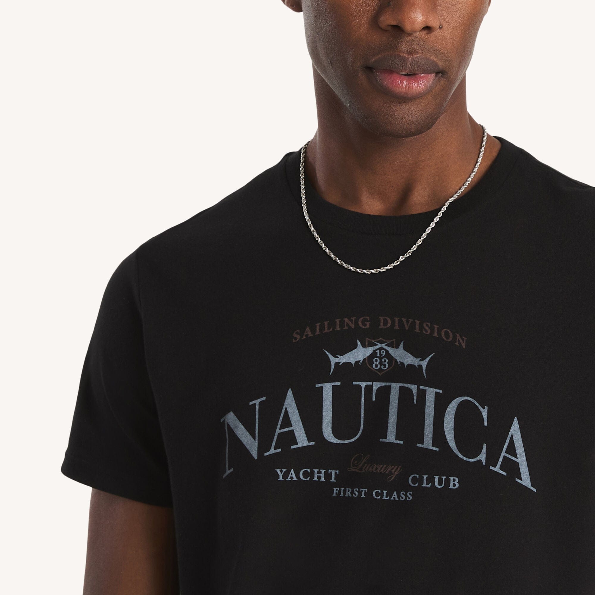 Nautica Mens Logo Graphic T - Shirt