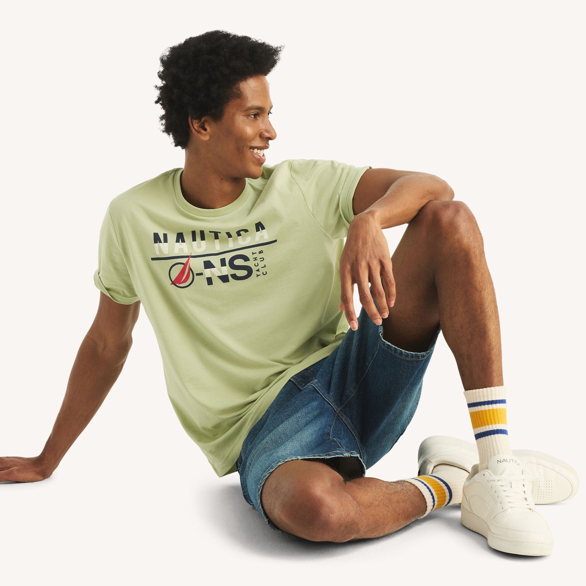 Nautica Mens Yacht Club Graphic T - Shirt