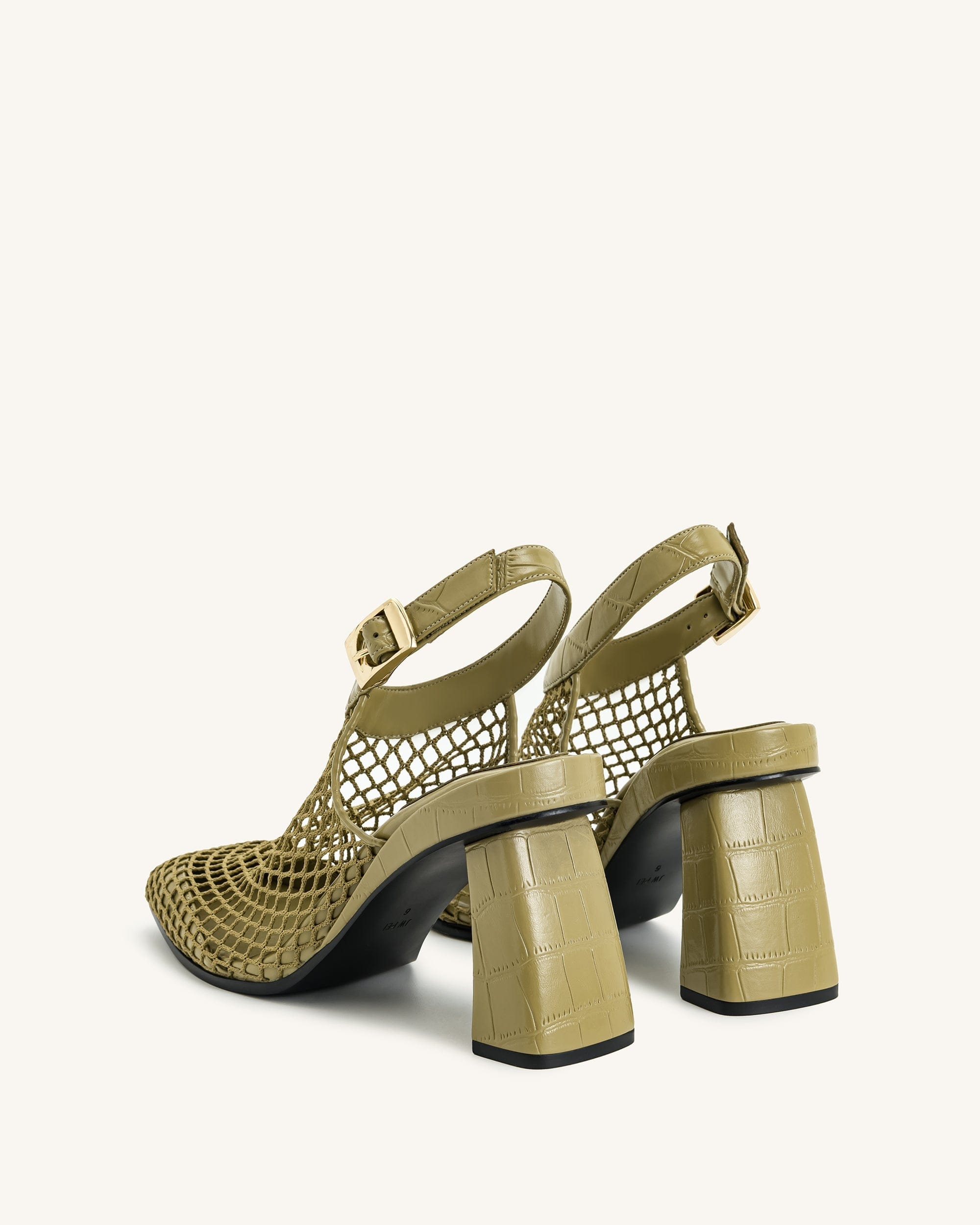 Jw Pei Genesis Heeled Sandals Olive Green
