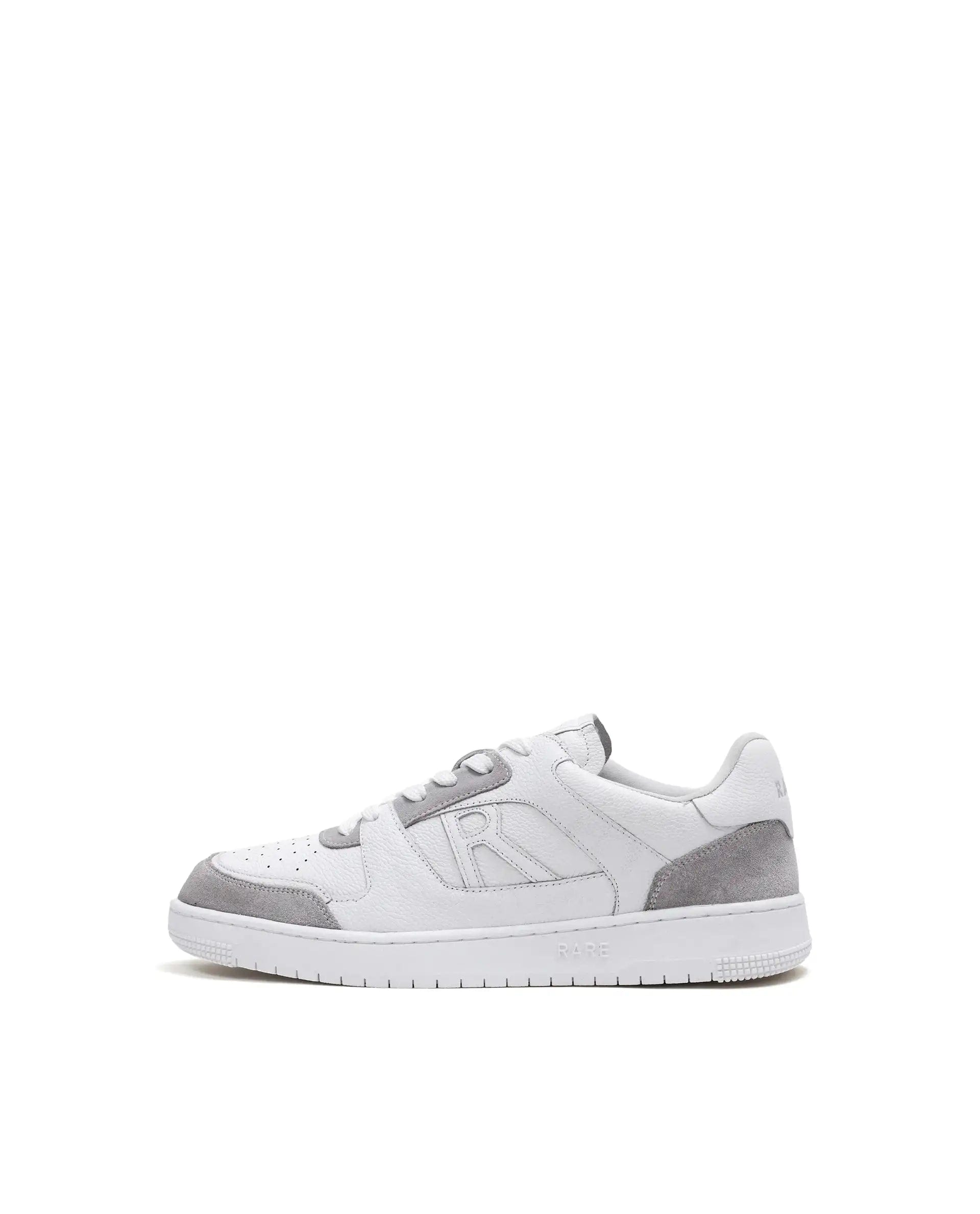 RAREZ Rare Rabbit Men Zouk White Leather Lace - Up Closure Sneakers