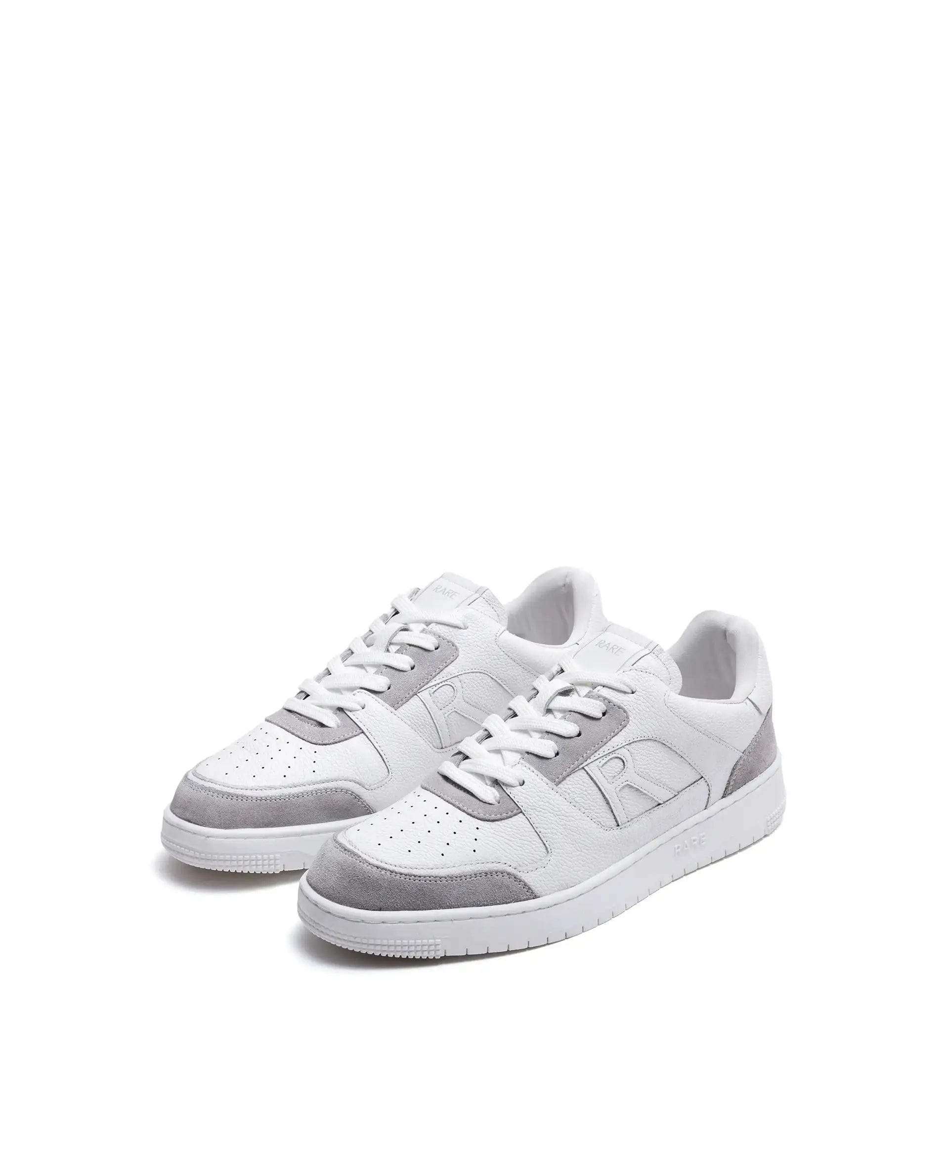 RAREZ Rare Rabbit Men Zouk White Leather Lace - Up Closure Sneakers
