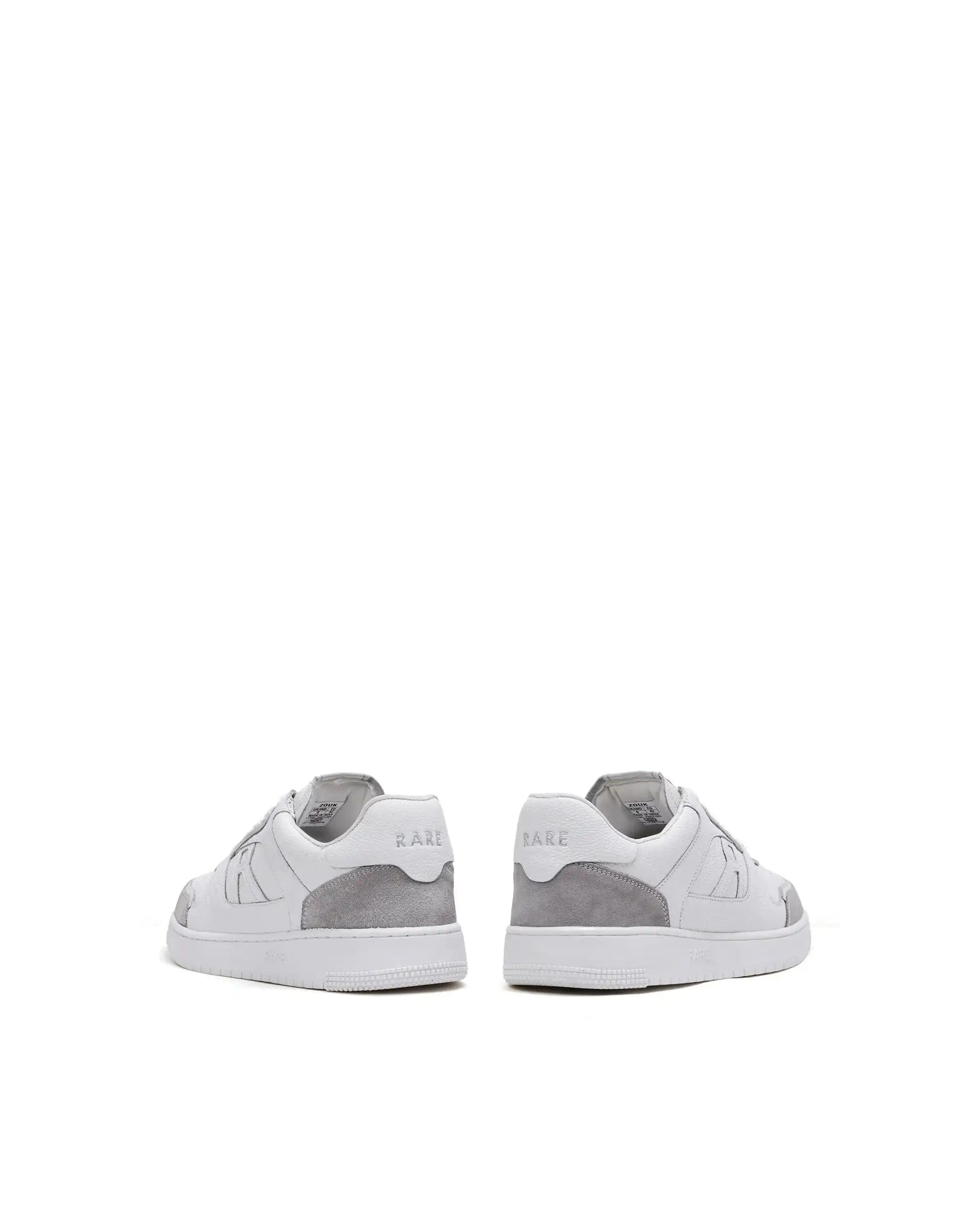 RAREZ Rare Rabbit Men Zouk White Leather Lace - Up Closure Sneakers