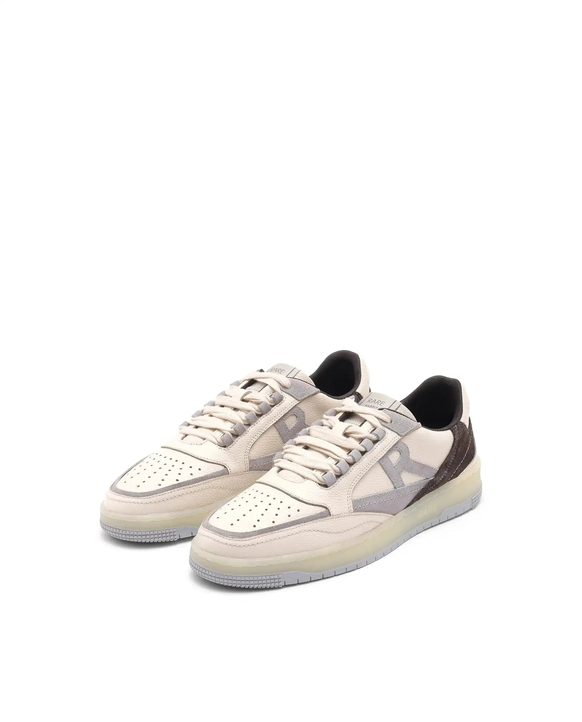 RAREZ Rare Rabbit Men's Amur Off White Plain Shoes