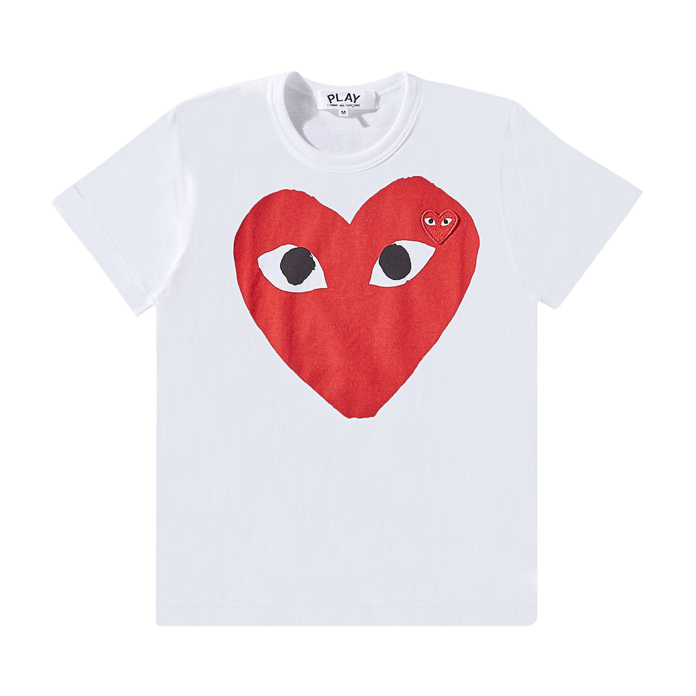 Comme des Garçons PLAY Large Heart Logo T-Shirt White