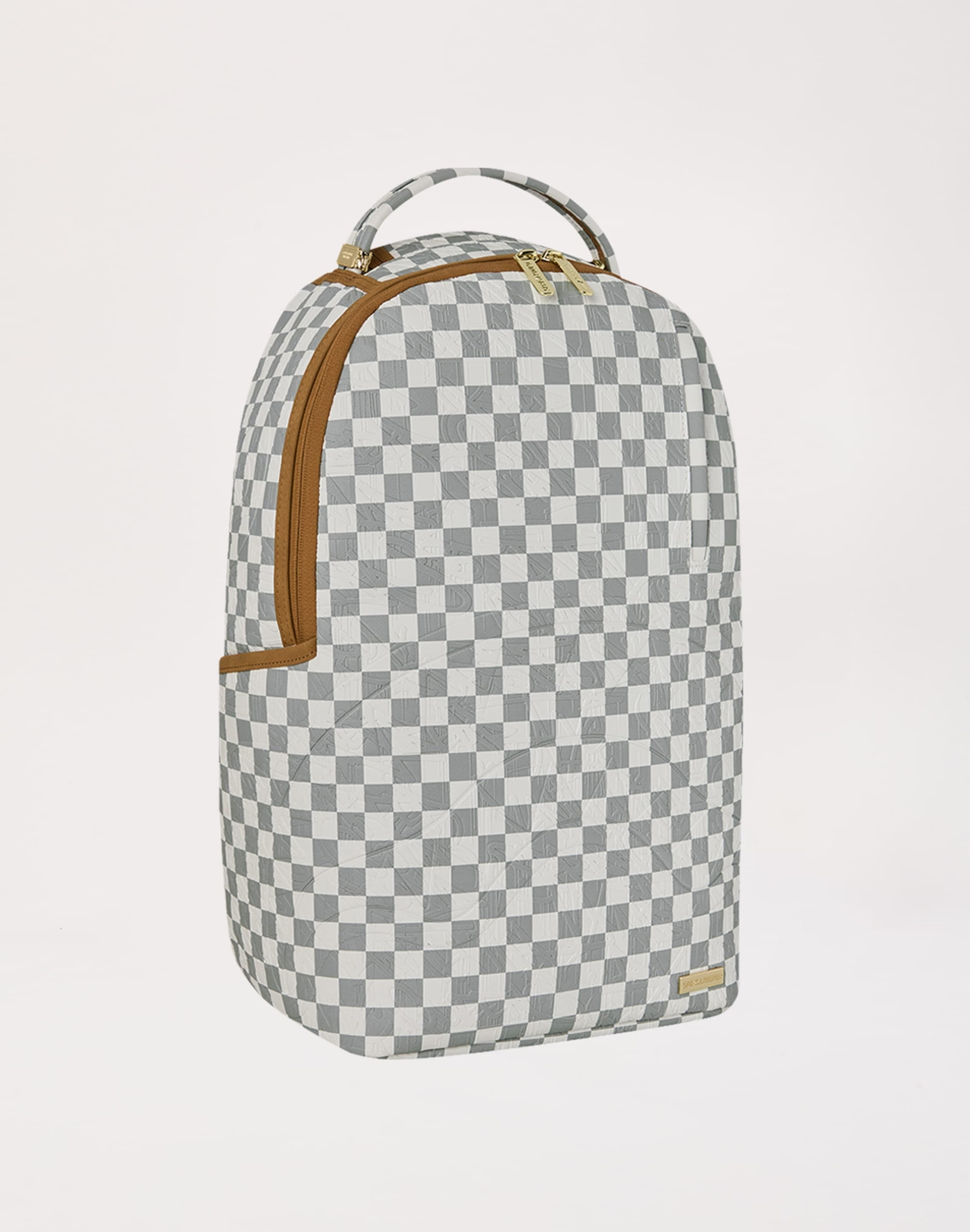 Sprayground Graffiti Embossed Check Backpack