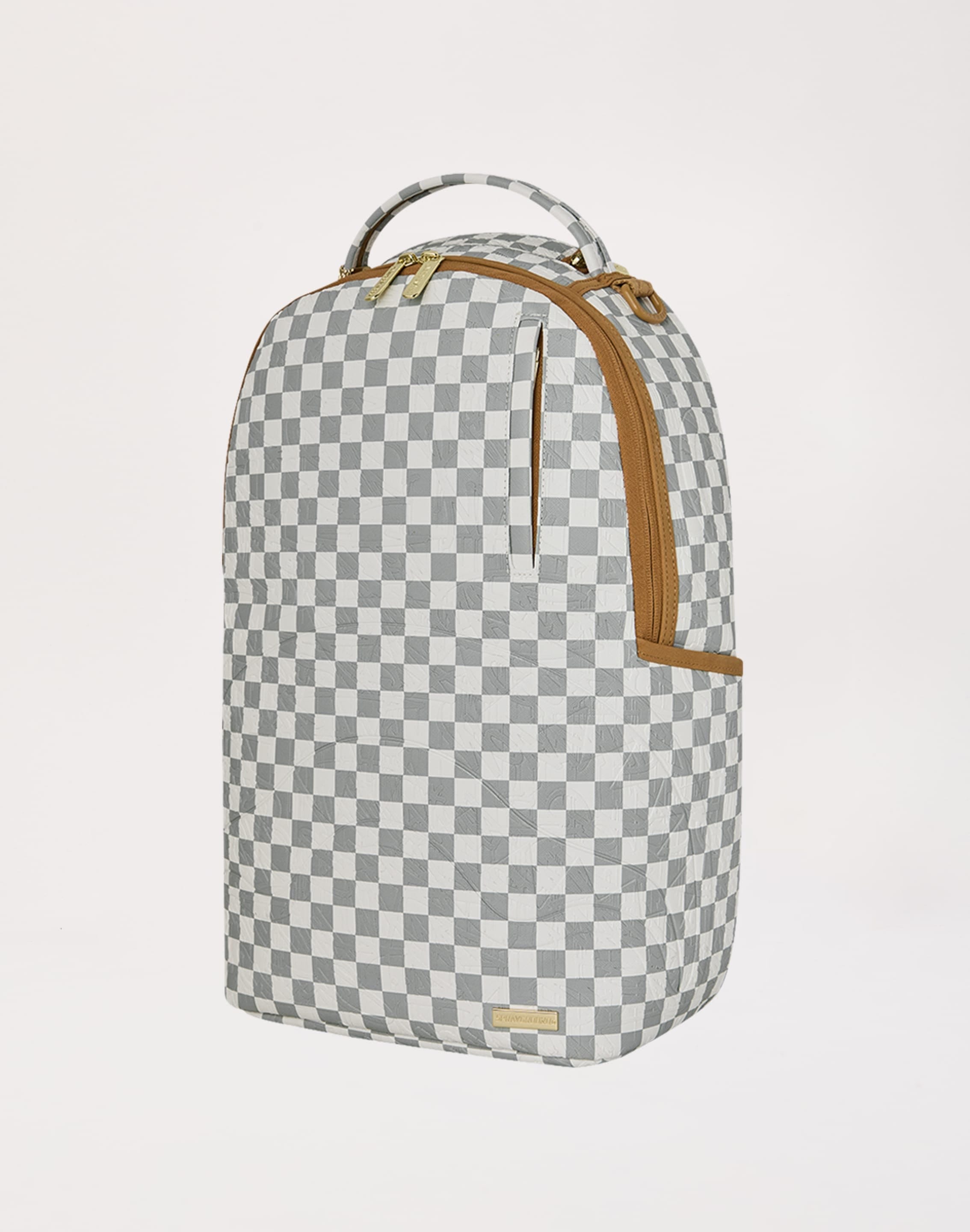 Sprayground Graffiti Embossed Check Backpack