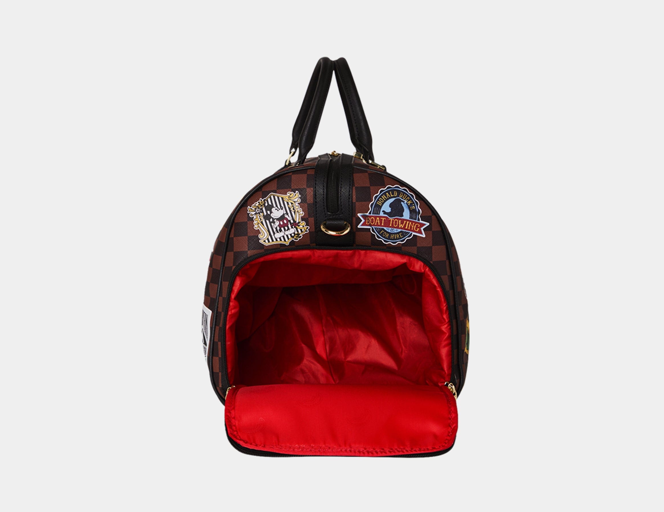 Sprayground Mickey Mouse Global Mogul Duffle Mens Bag (Brown/White)
