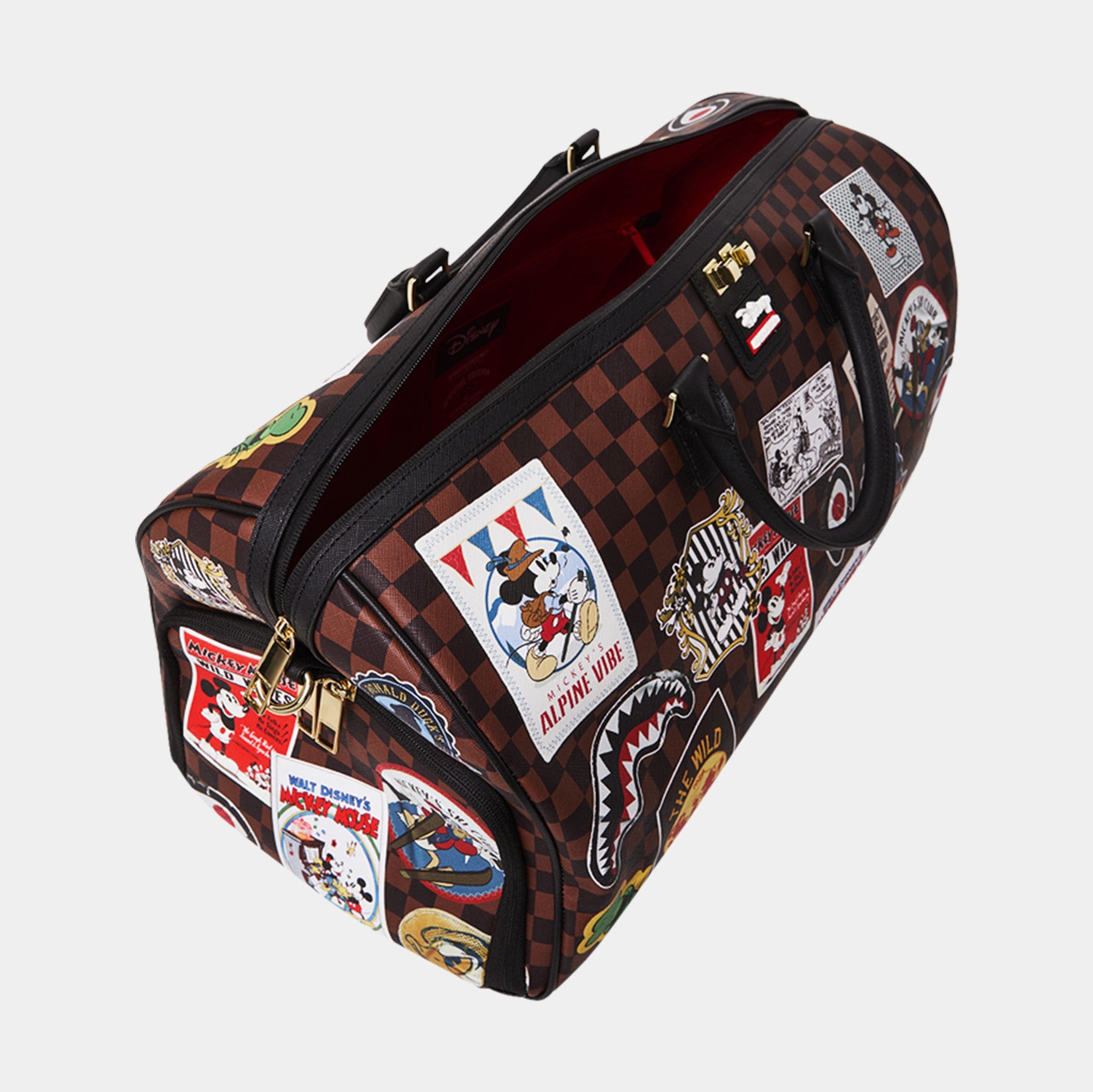 Sprayground Mickey Mouse Global Mogul Duffle Mens Bag (Brown/White)