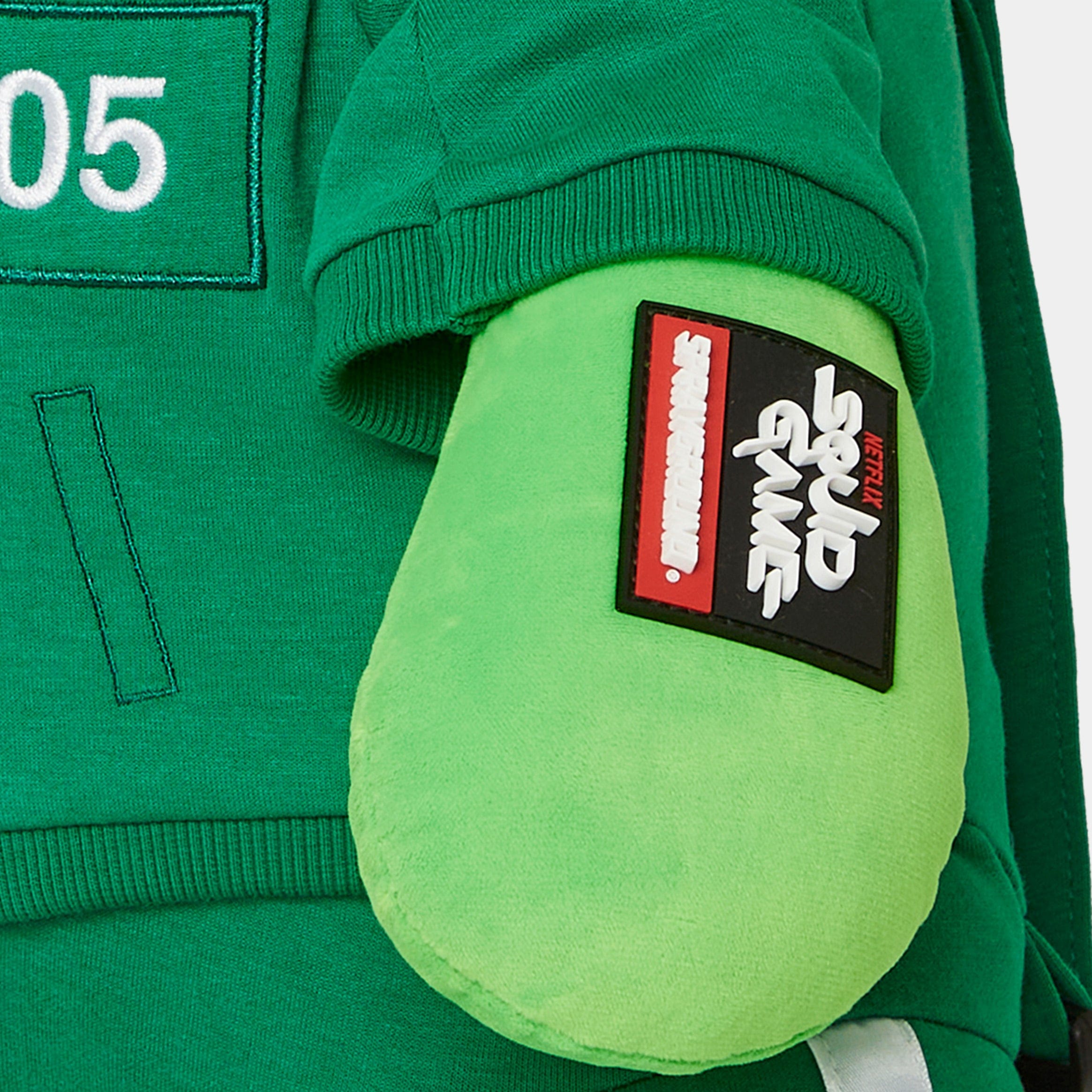 Sprayground Squid Game Contestant Bear Mens Backpack (Green/White)