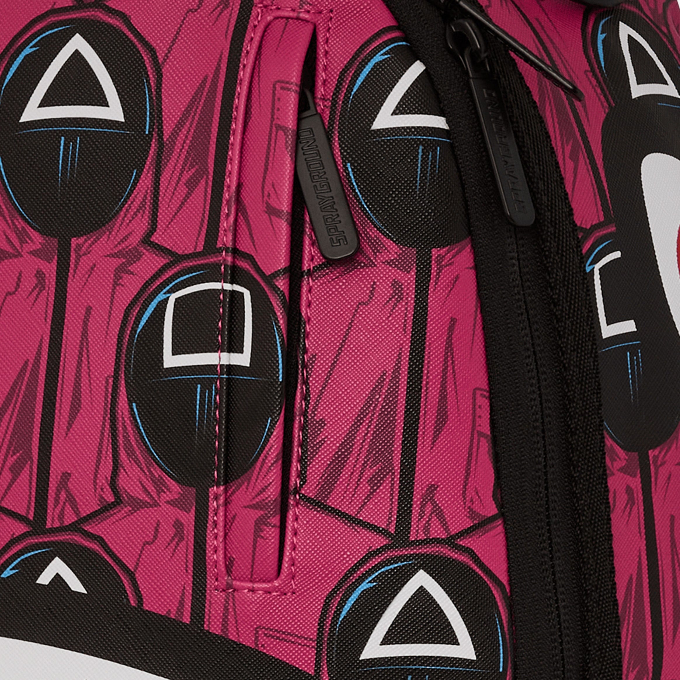 Sprayground Squid Game Embossed Mens Backpack (Purple/Black)