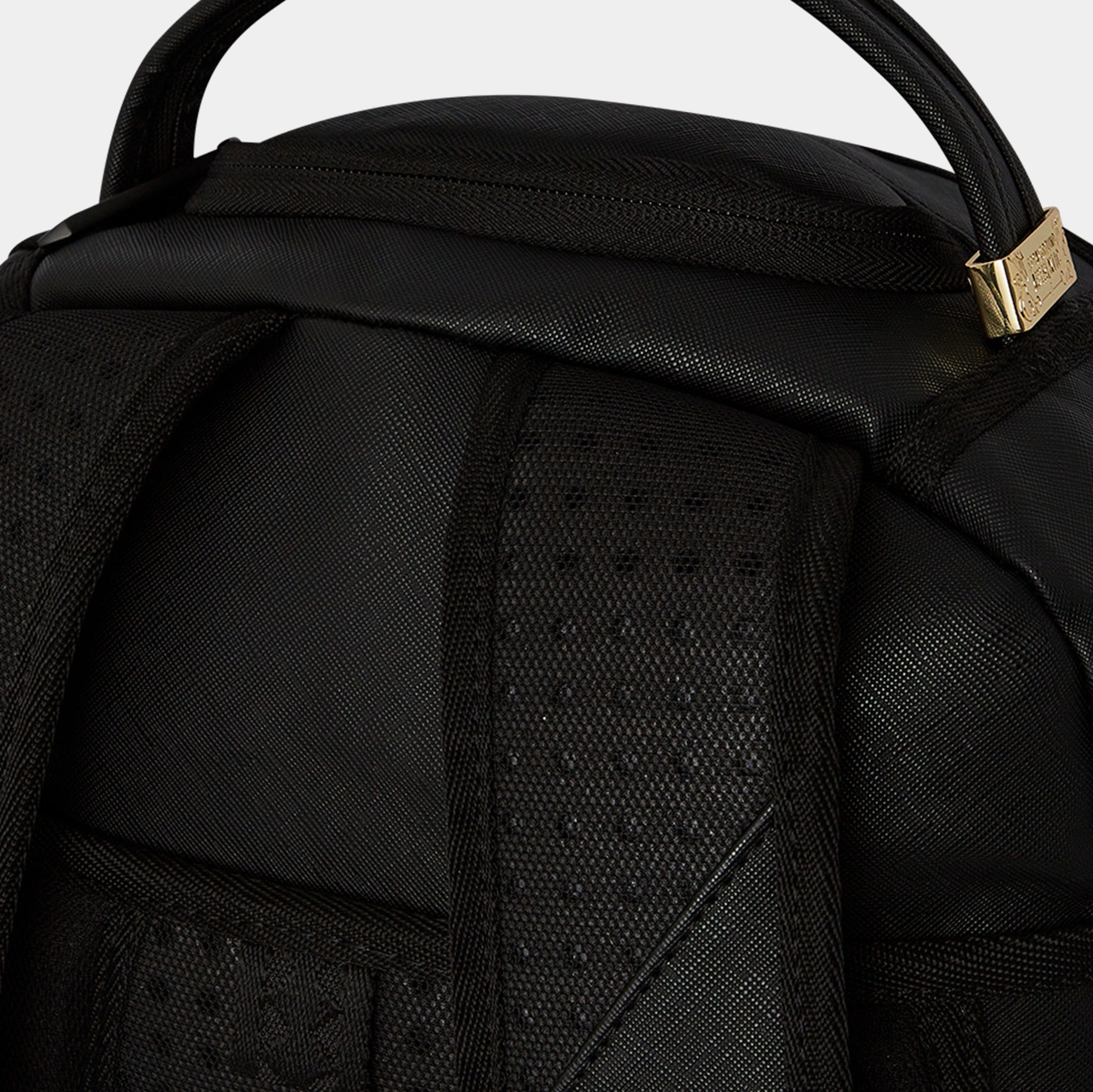 Sprayground Grand Tourer DLX Mens Backpack (Black/Beige)