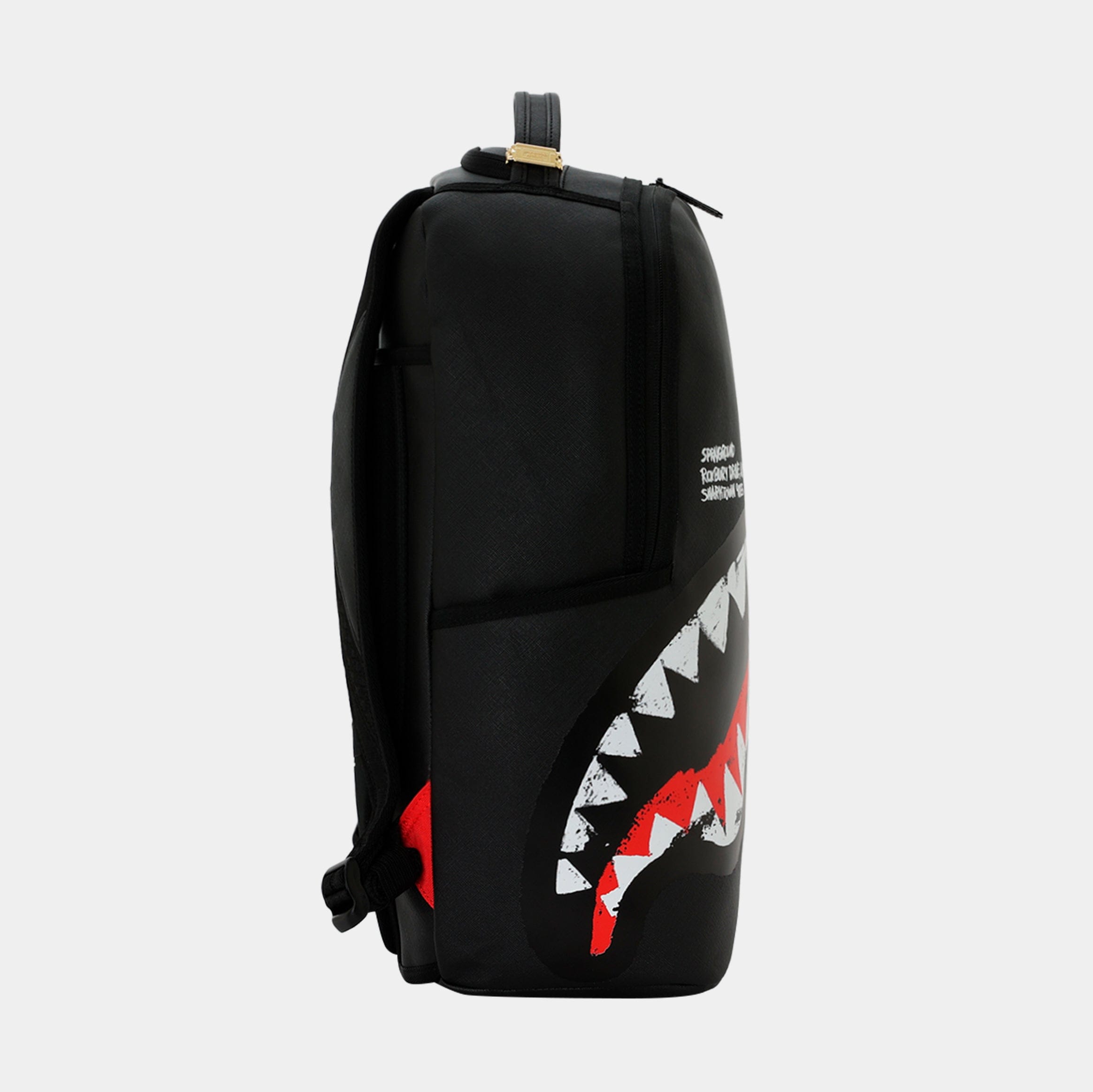 Sprayground Shark Central Scribble Dibble Mens Backpack (Black/Red)
