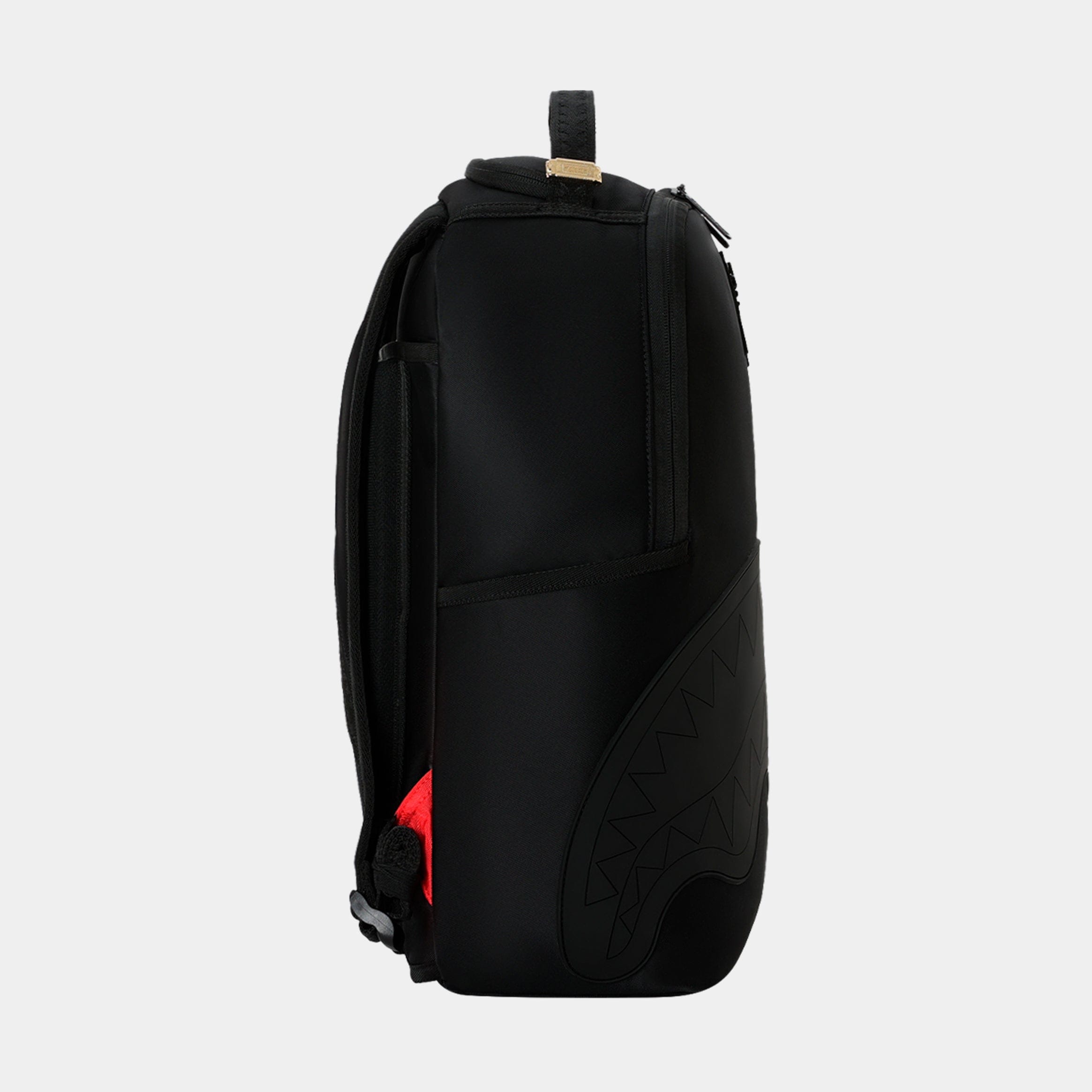 Sprayground Shark Central Blacked Out Embossed Nylon Mens Backpack (Black)