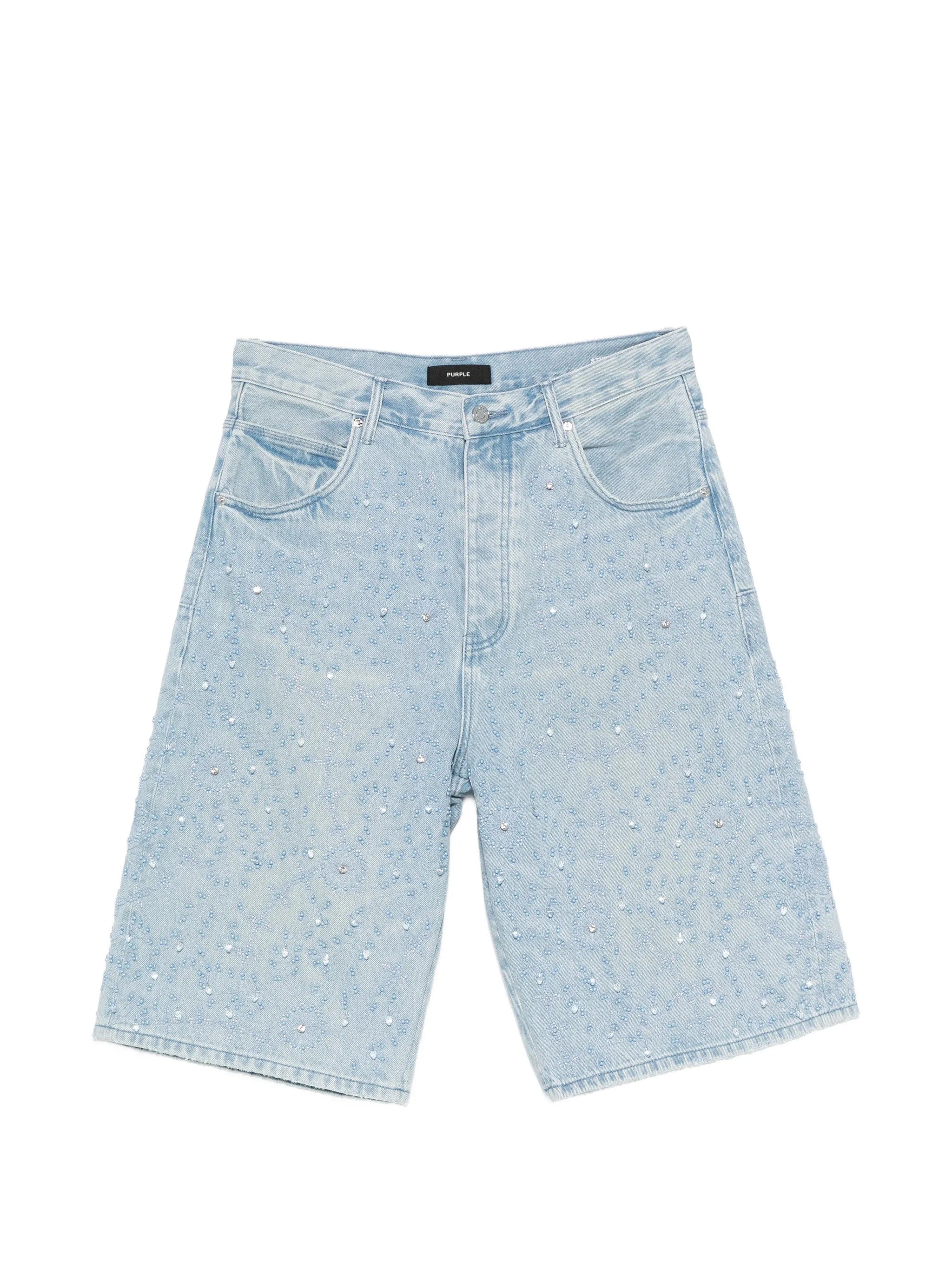 Purple Brand beaded - embellished shorts