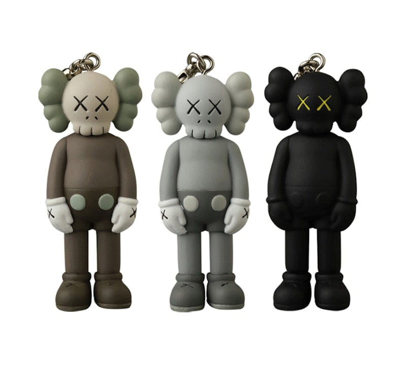KAWS Tokyo First Companion Keychain Set (2021) Black/Brown/Grey