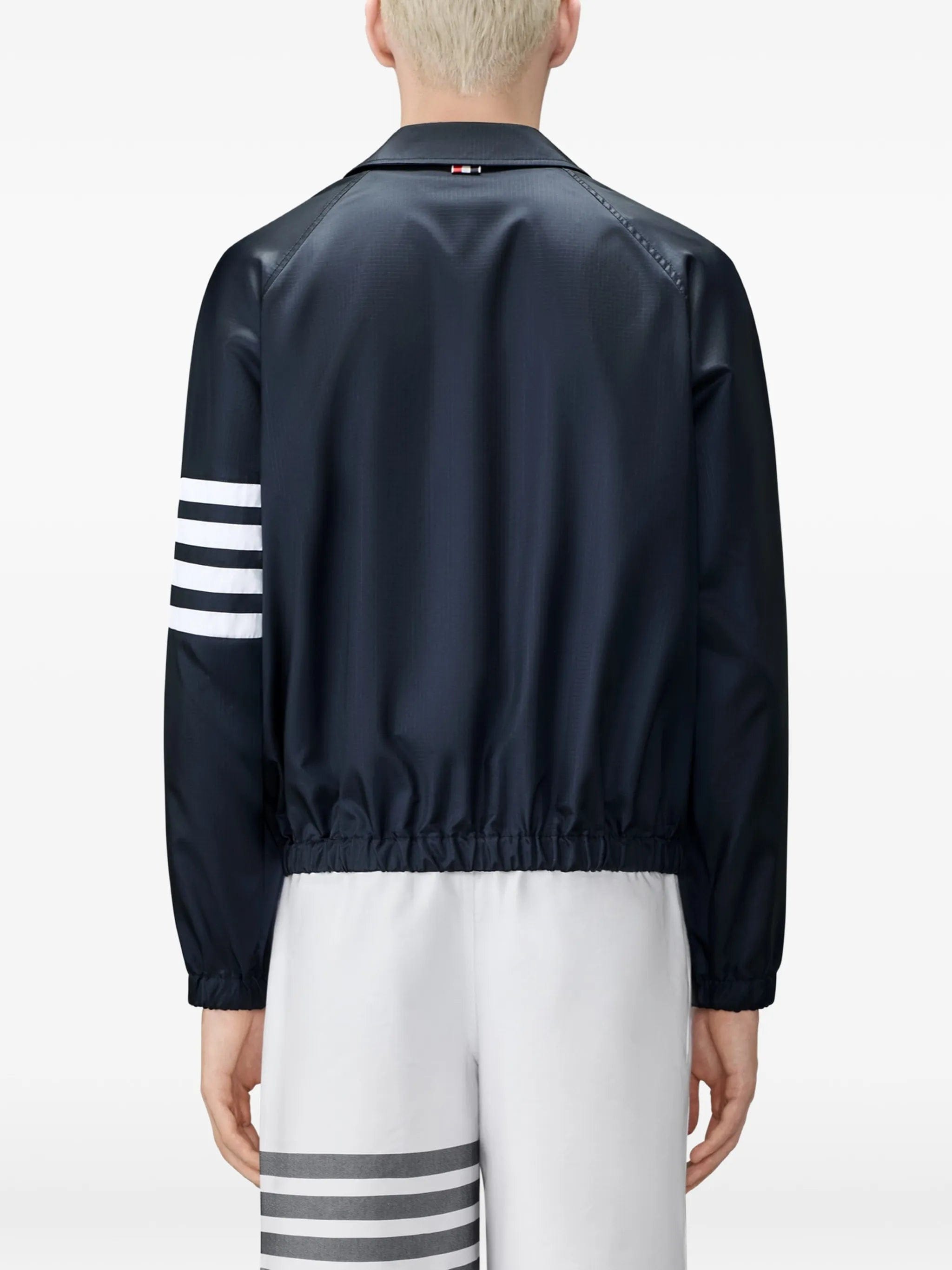 Thom Browne Shiny Ripstop 4 - Bar track jacket