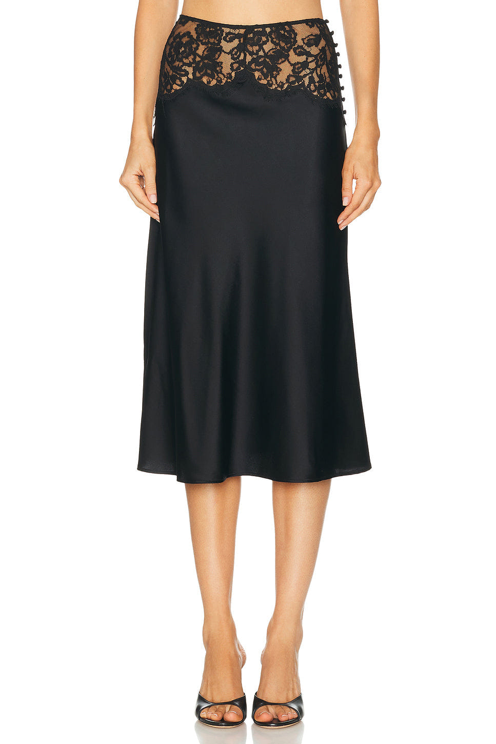 Kiki de Montparnasse Sabine Lace Midi Skirt
