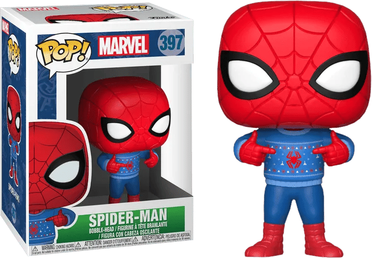 Funko Marvel Comics - Spider - Man with Ugly Sweater Pop! Vinyl