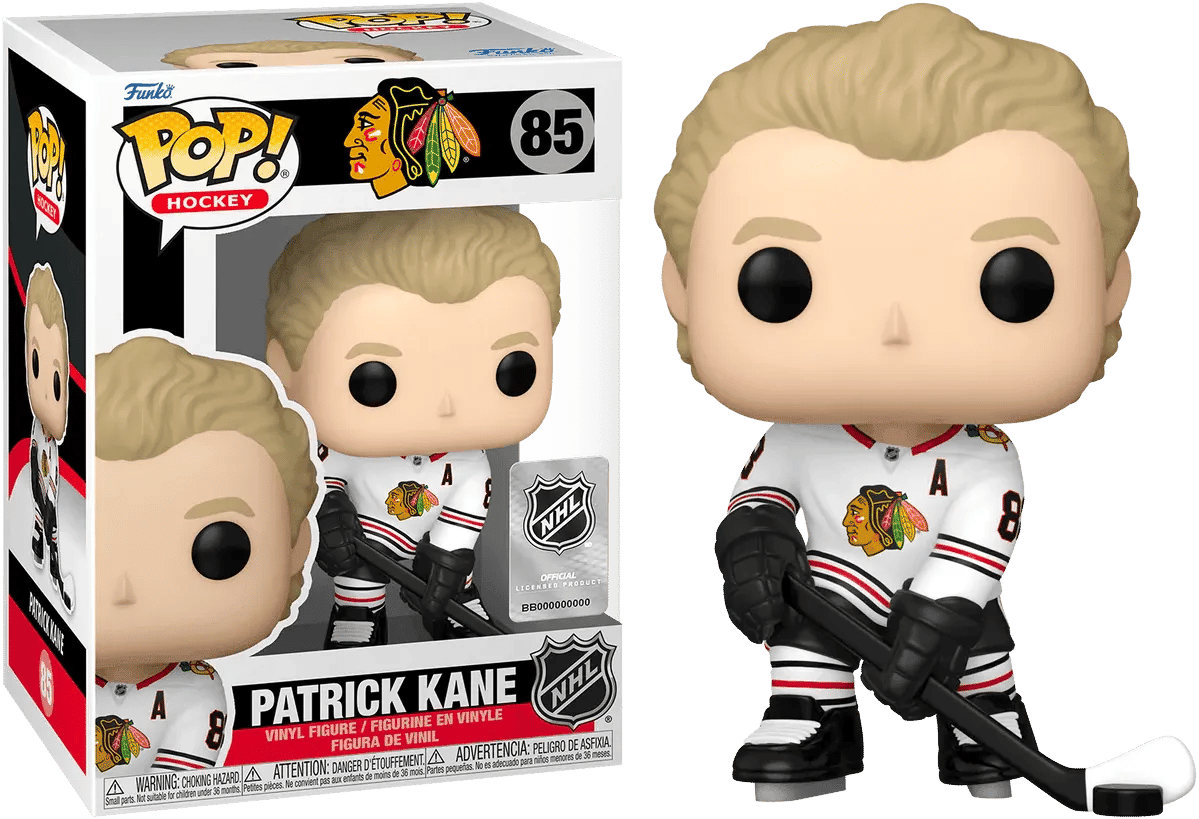 Funko NHL: Blackhawks - Patrick Kane (Road Jersey) Pop! Vinyl