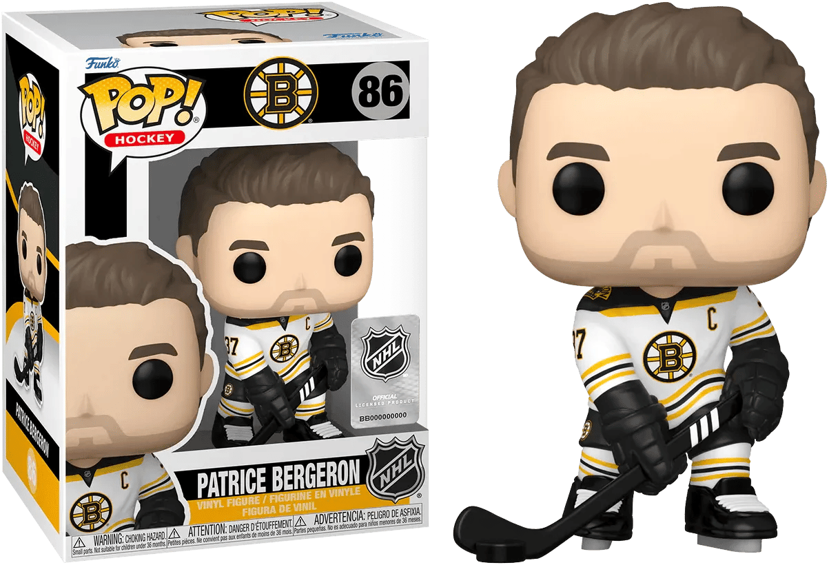 Funko NHL: Bruins - Patrice Bergeron (Road Jersey) Pop! Vinyl