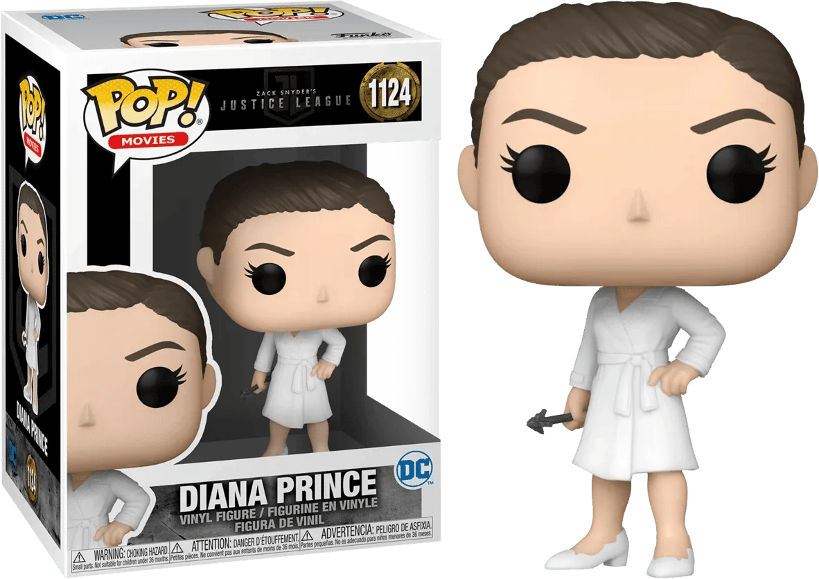 Funko Justice League: Snyder Cut - Diana in White Dress with Arrow Pop! Vinyl