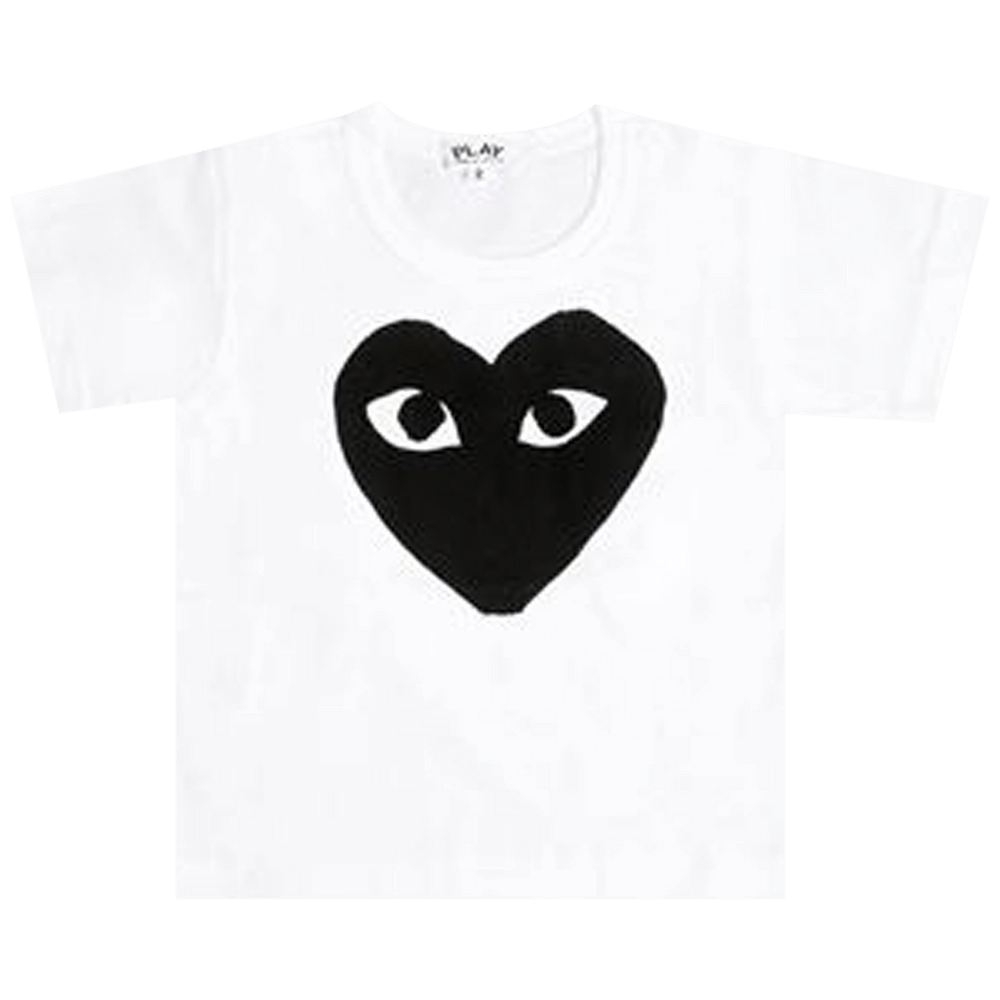 Comme des Garçons PLAY Kids Big Heart Logo T-Shirt White