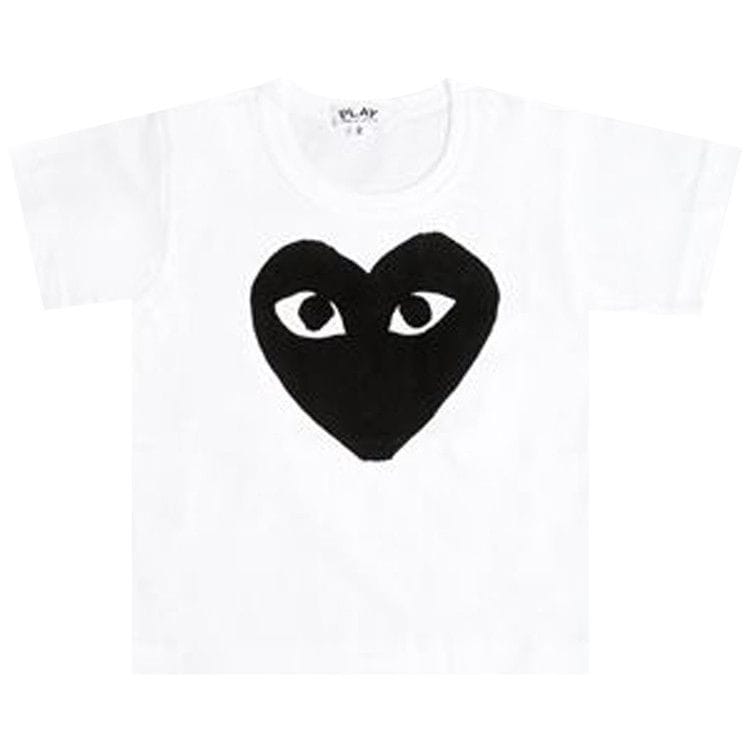Comme des Garçons PLAY Kids Big Heart Logo T-Shirt White