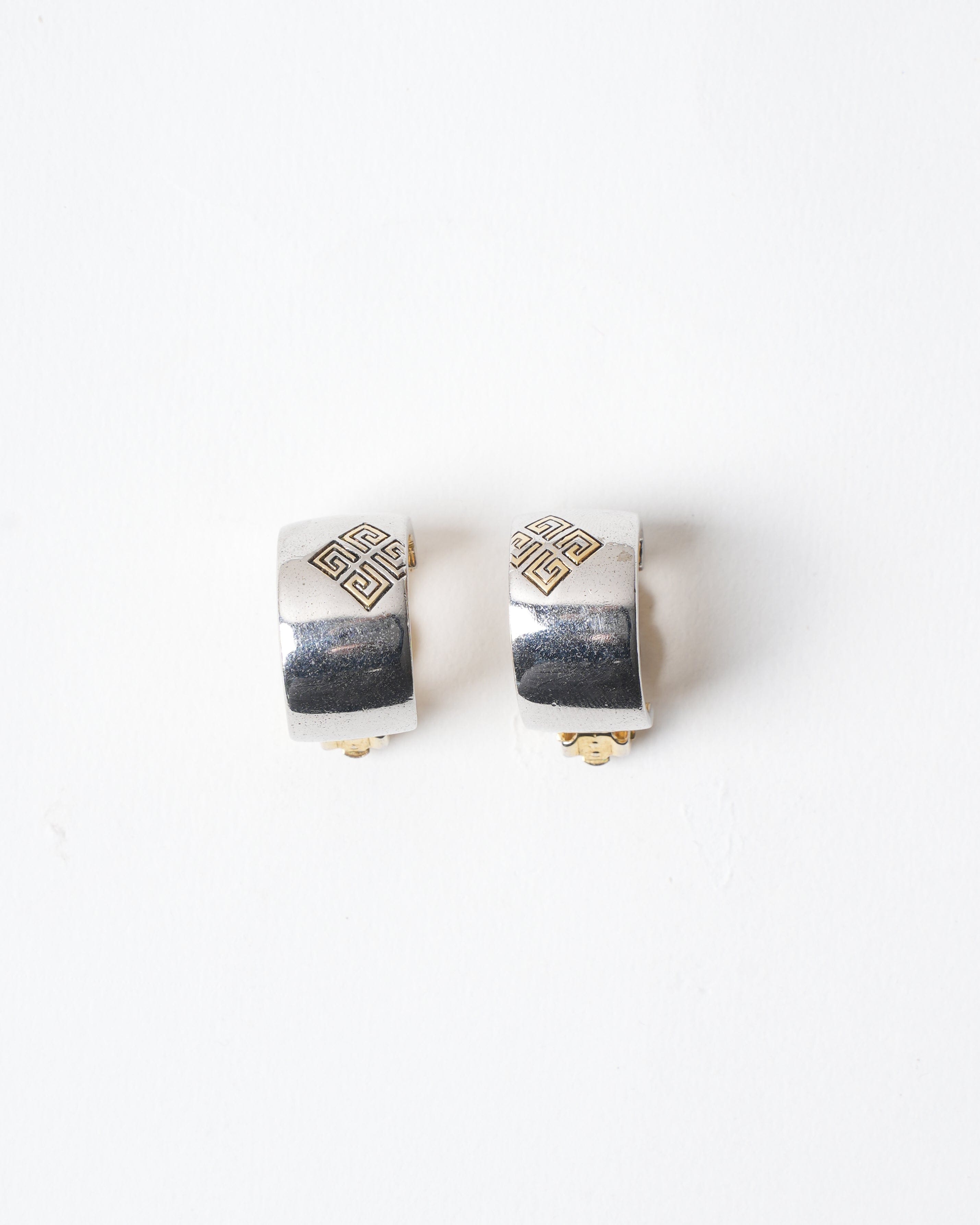 Givenchy Vintage Givenchy Gold & Silver Plated Earrings